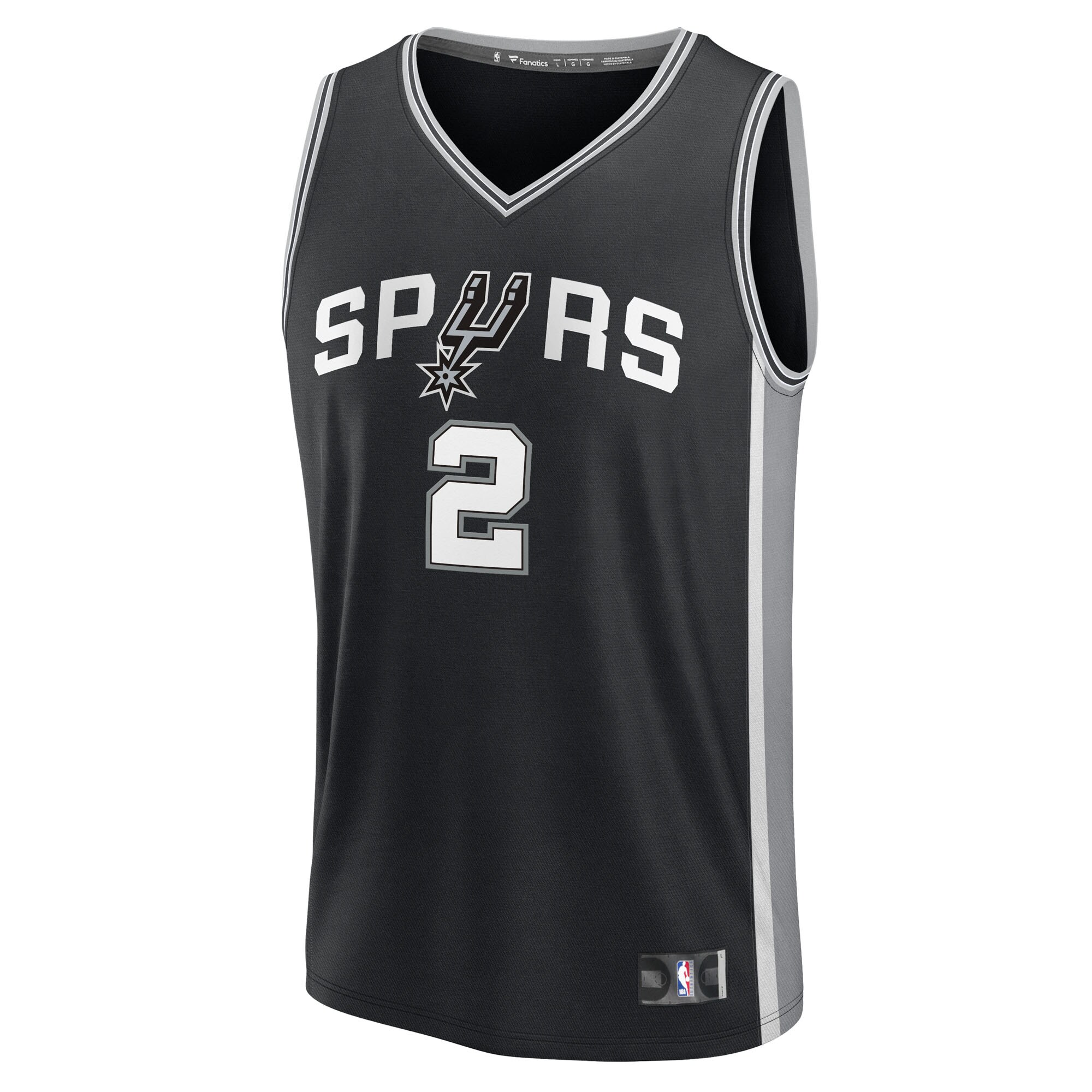 Dylan Harper San Antonio Spurs Fanatics Youth 2025 NBA Draft First Round Pick Fast Break Replica Jersey - Icon Edition - Black