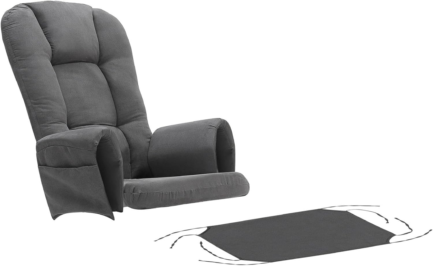 5 PCS Replacement Cushions for Glider Rockers - Thickened Non-Slip Cushions Set with Ottoman Cover & Side Pocket - Washable & Supportive Ideal for Comfort & Style