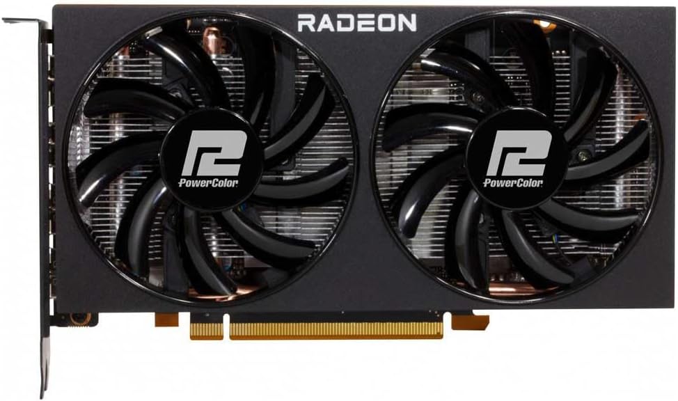 PowerColor Fighter AMD Radeon RX 6600 Graphics Card with 8GB GDDR6 Memory