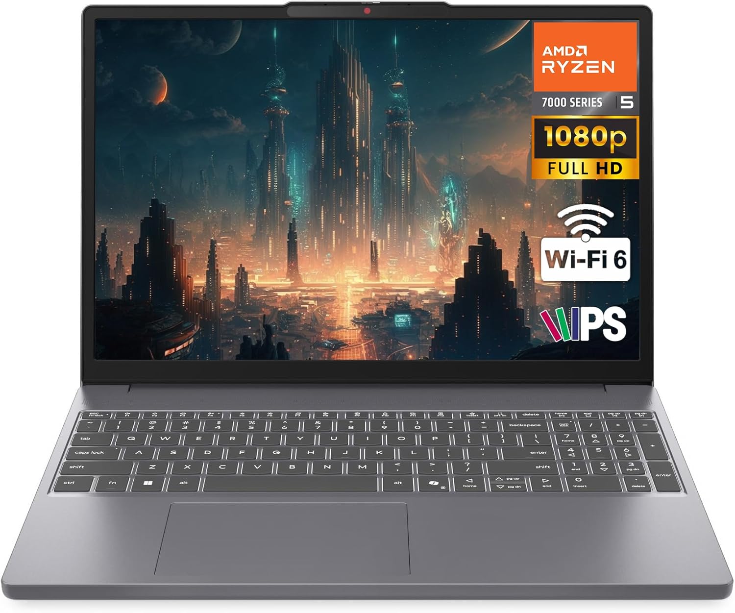 Lenovo Gaming Laptop, AMD 6-core Ryzen 5 7535HS, 16GB DDR5 RAM, 1TB PCIe SSD, Radeon 660M Graphics, 15