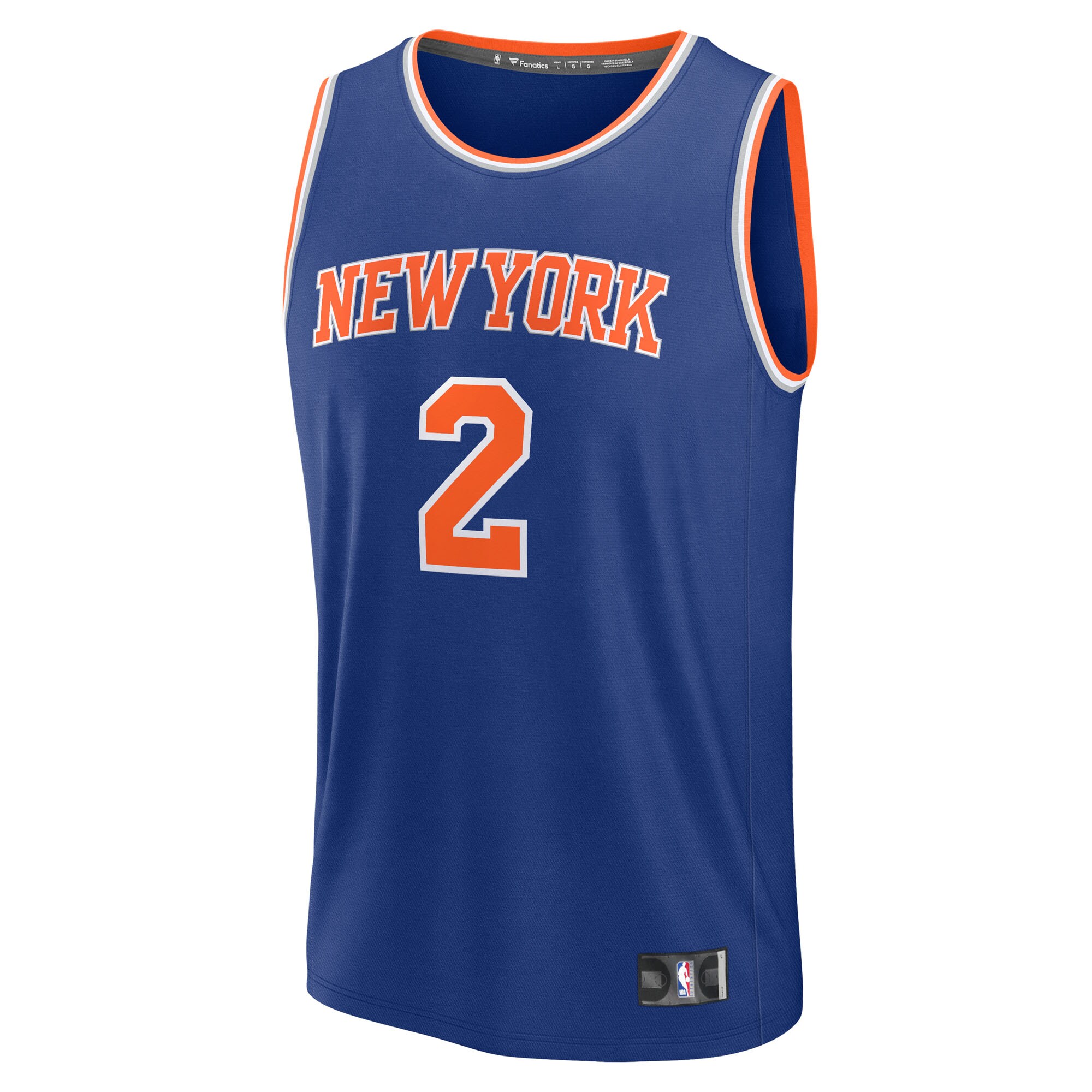 Miles McBride New York Knicks Fanatics Youth Fast Break Replica Jersey - Blue - Icon Edition