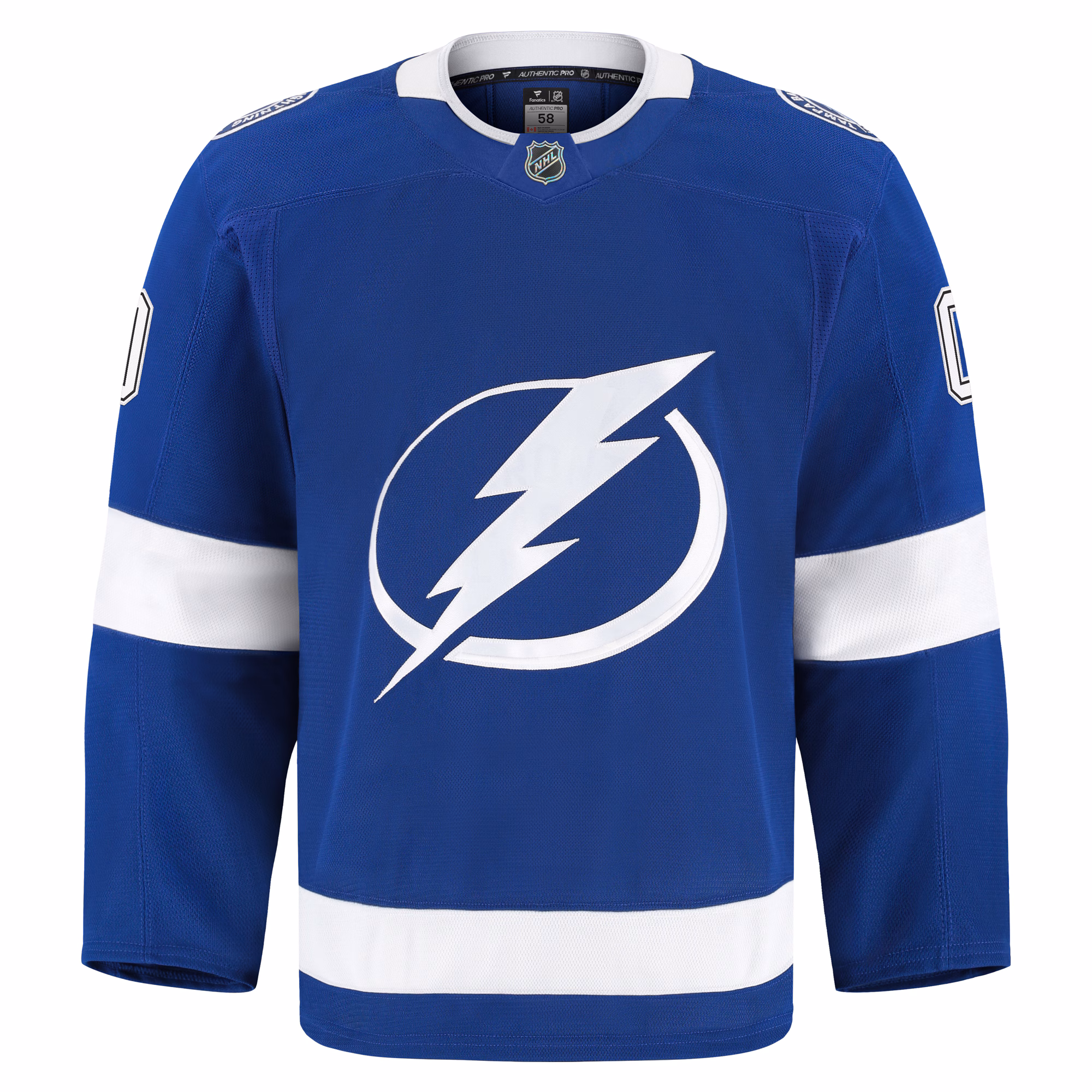 Tampa Bay Lightning Fanatics Home Authentic Pro Custom Jersey - Blue