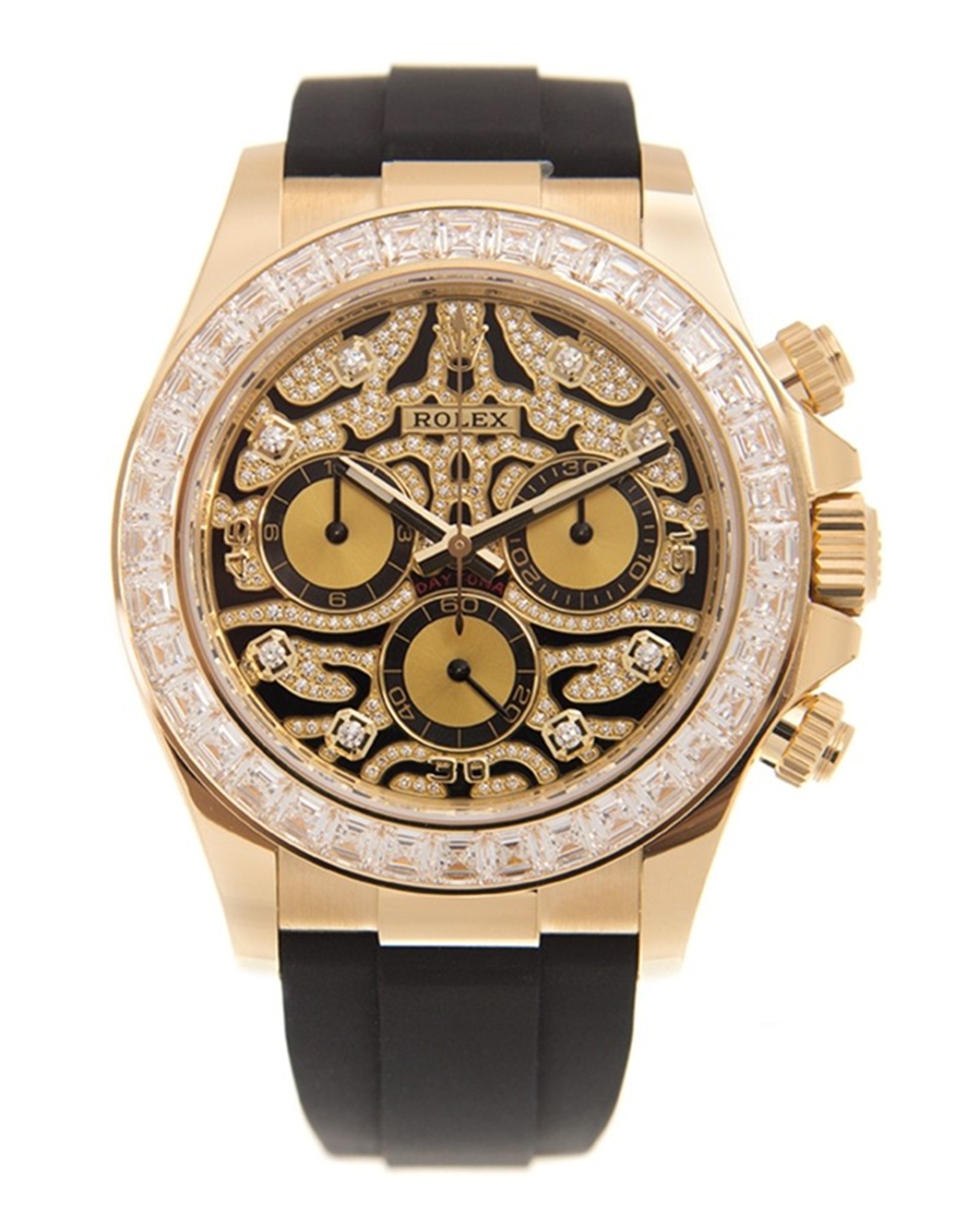 Daytona Yellow Gold Dial Diamond Markers 116588TBR-0003 40MM （As worn by Haaland）