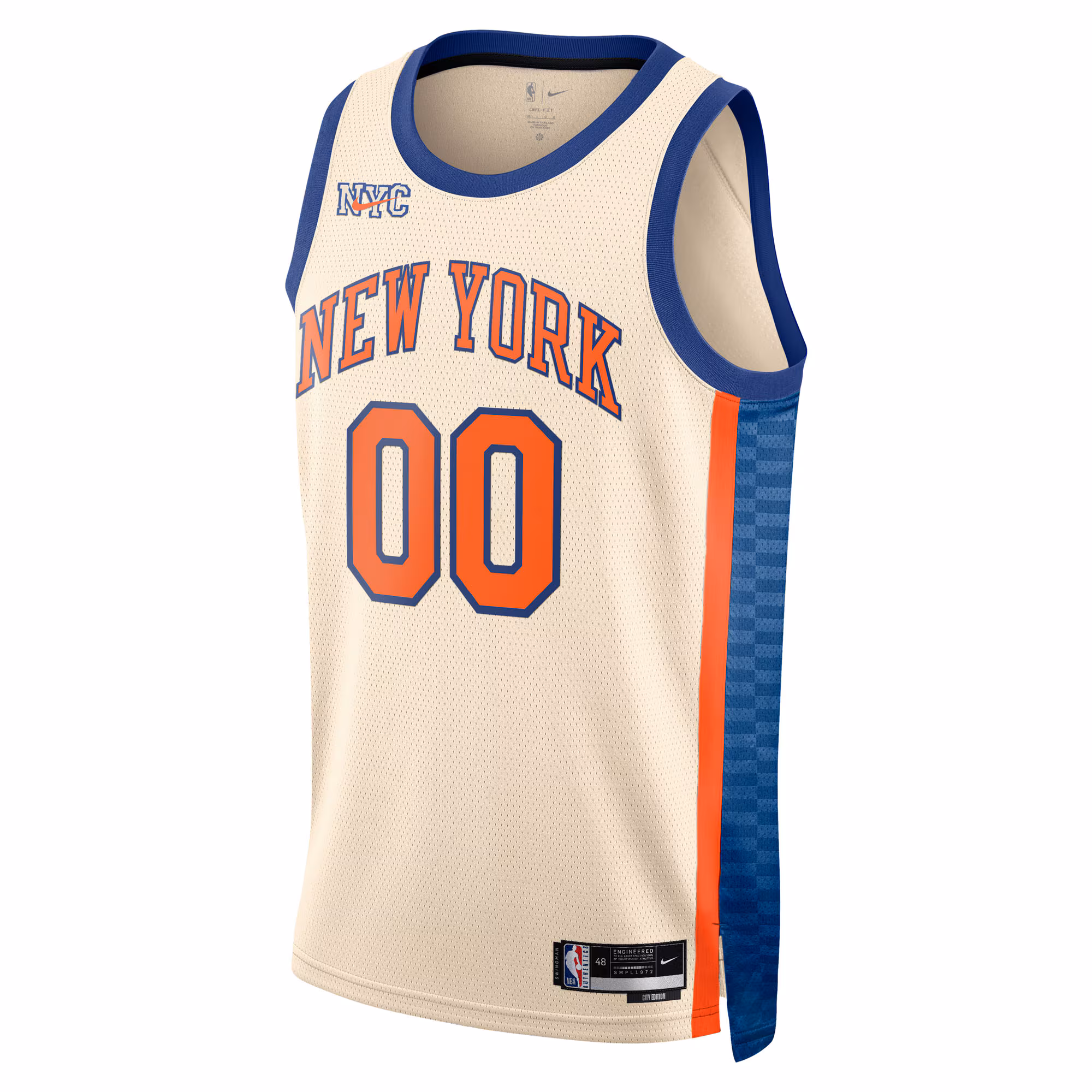 New York Knicks Nike Unisex 2025/26 City Edition Swingman Custom Jersey - Cream