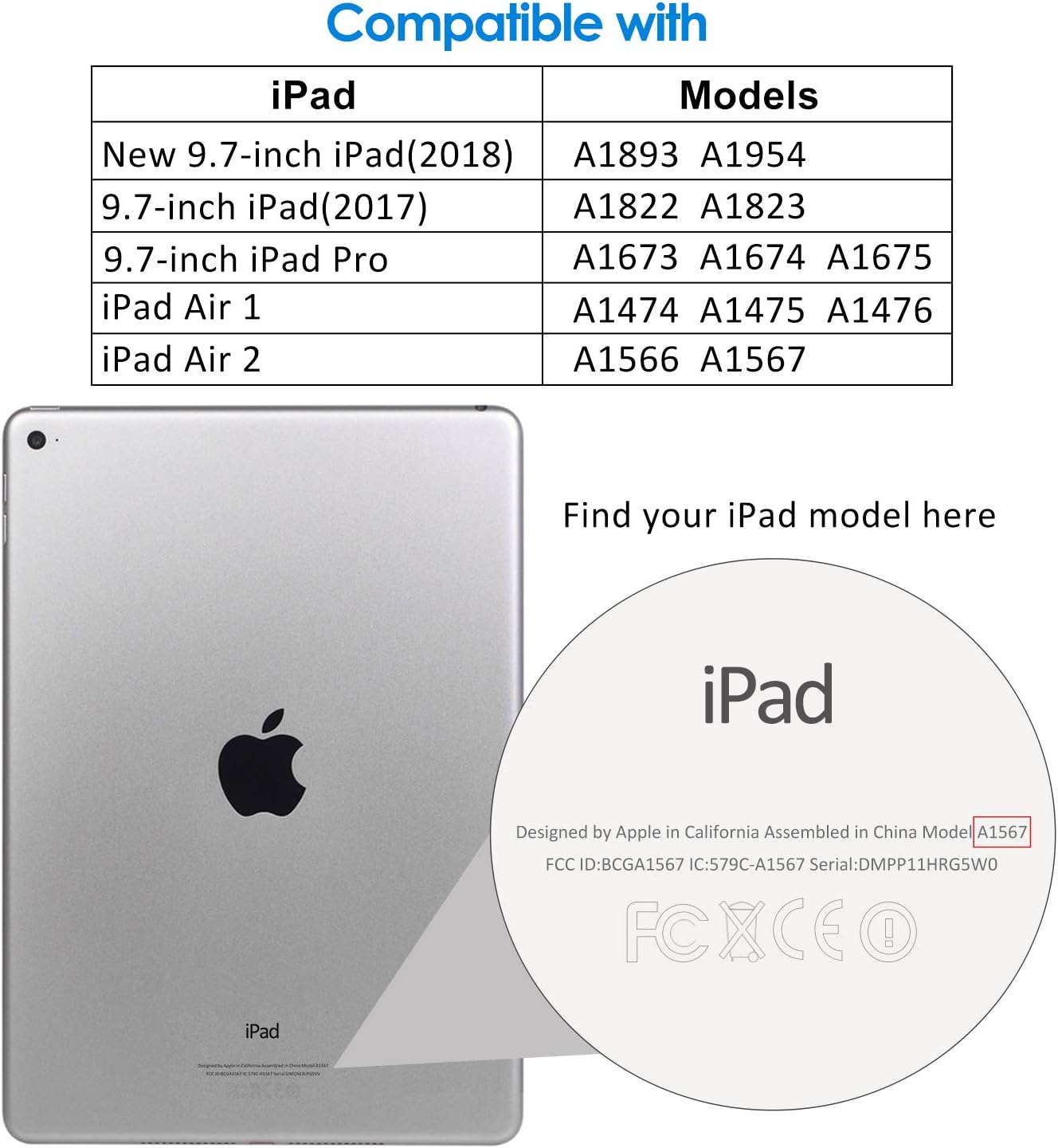 JETech Screen Protector for iPad (9.7-Inch, 2018/2017 Model, 6th/5th Generation), iPad Air 1, iPad Air 2, iPad Pro 9.7-Inch, Tempered Glass Film