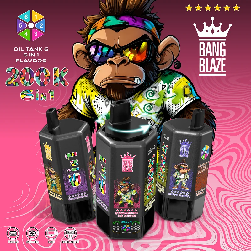 Bang Blaze 200K Puffs 200000 6 in 1 Flavors Disposable Vape