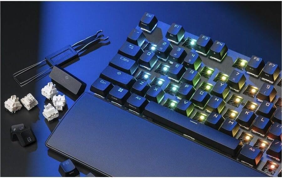 ASUS ROG Strix Scope II X Wired USB Mechanical Gaming Keyboard – 100% Full-Size, Hot Swappable Pre-lubed ROG NX Snow V2 Linear Switches, PBT Keycaps, RGB, PC/Mac Support - Black