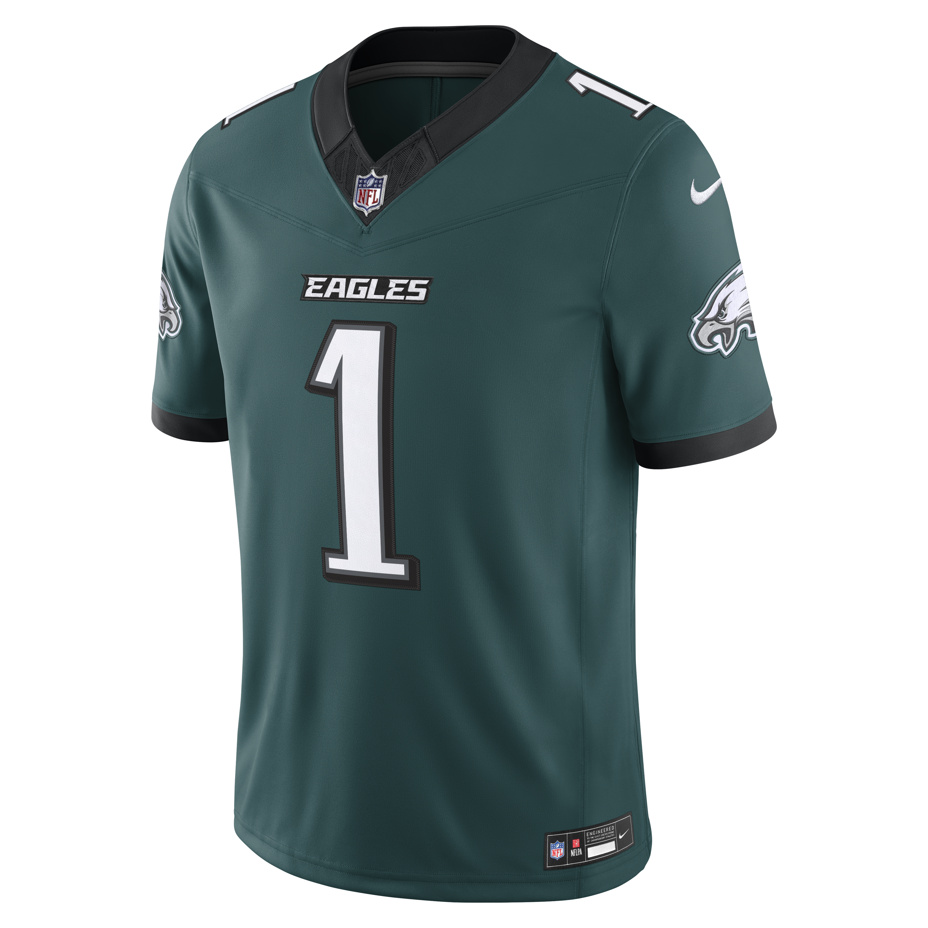 Jalen Hurts Philadelphia Eagles Nike Vapor F.U.S.E. Stitched Limited Jersey - Midnight Green