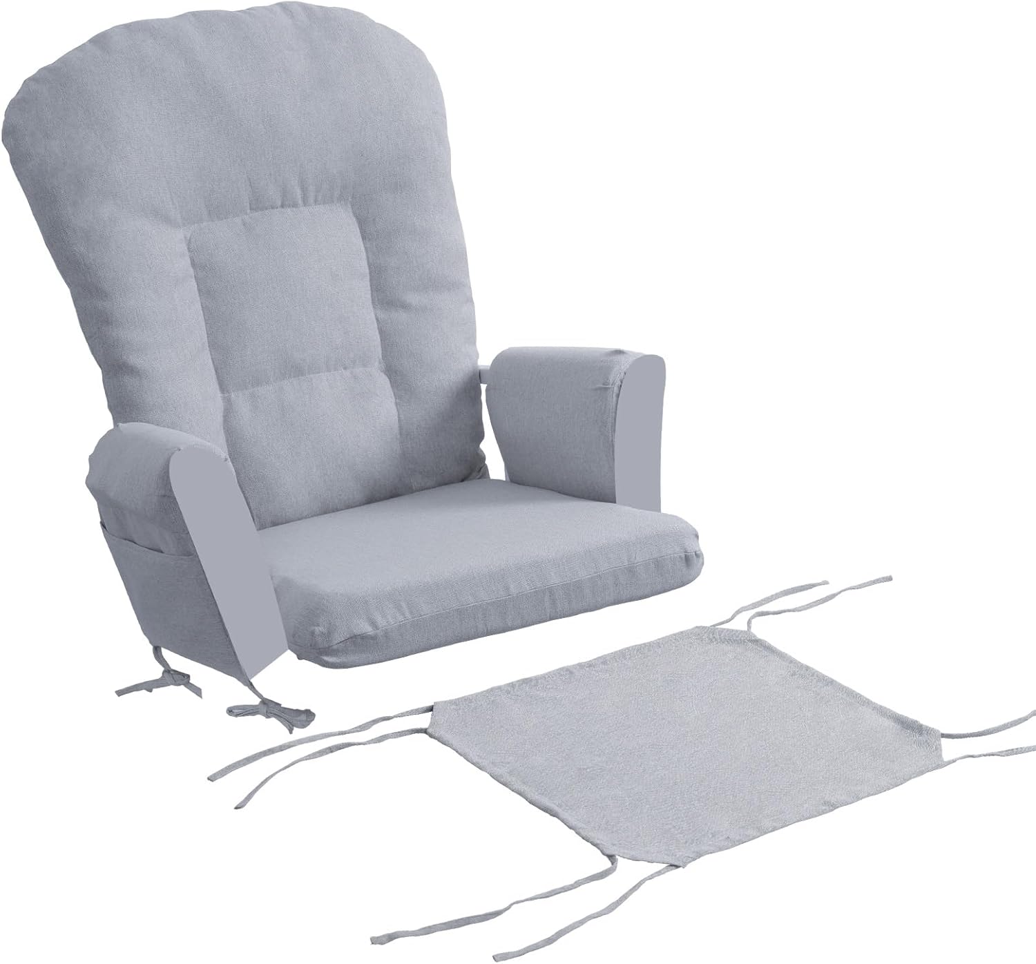 Boshen 5PCS Glider Rocker Replacement Cushions with Ottoman Cover, 3.5