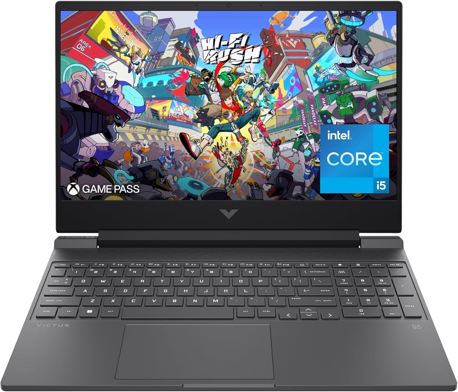 HP Victus 15.6 inch Laptop, FHD 144Hz Display, Intel Core i5-12500H, 16 GB RAM, 512 GB SSD, NVIDIA GeForce RTX 4050 GPU (6 GB Dedicated), Windows 11 Home, 15-fa1040nr (2023)