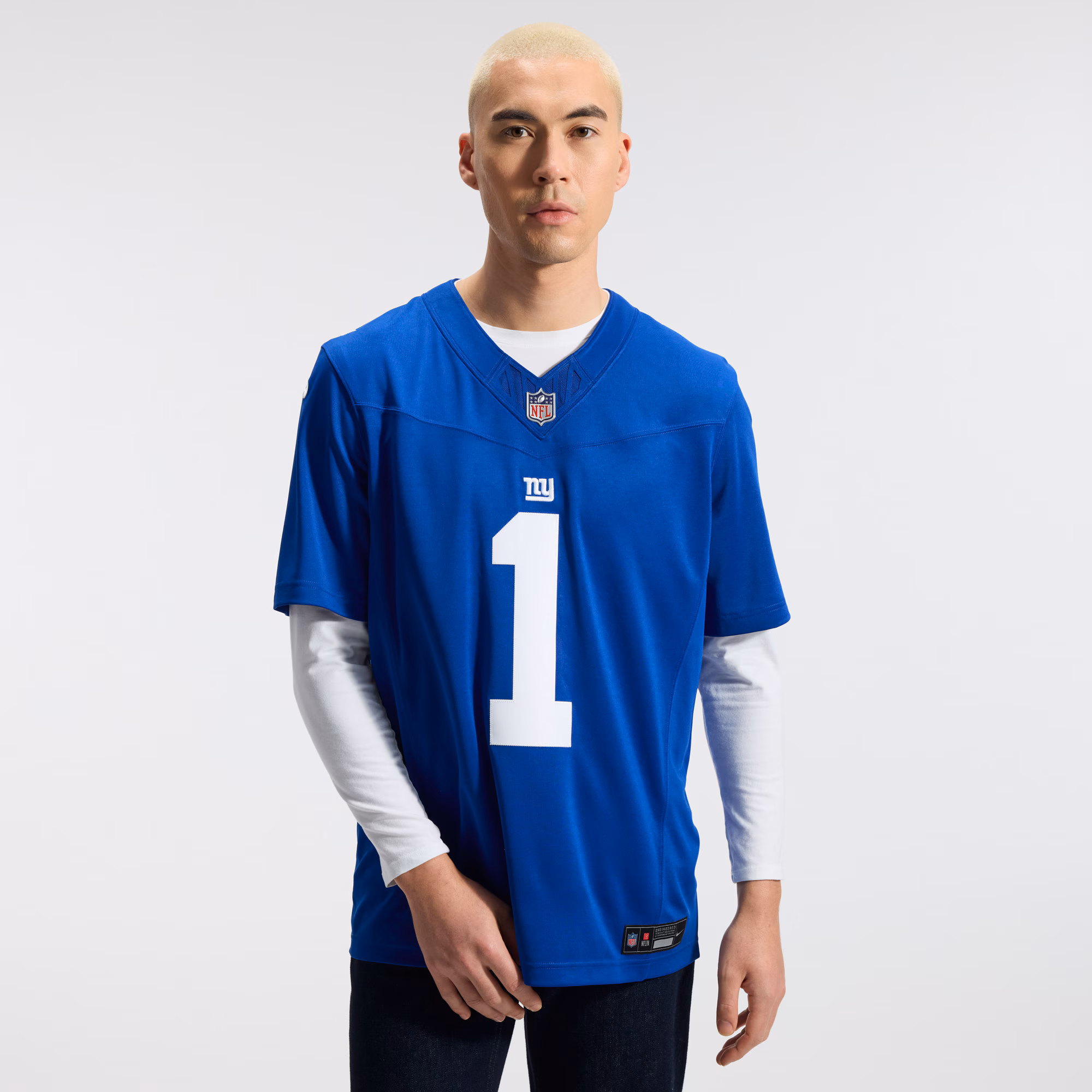 Malik Nabers New York Giants Nike Vapor F.U.S.E. Stitched Limited Jersey - Royal