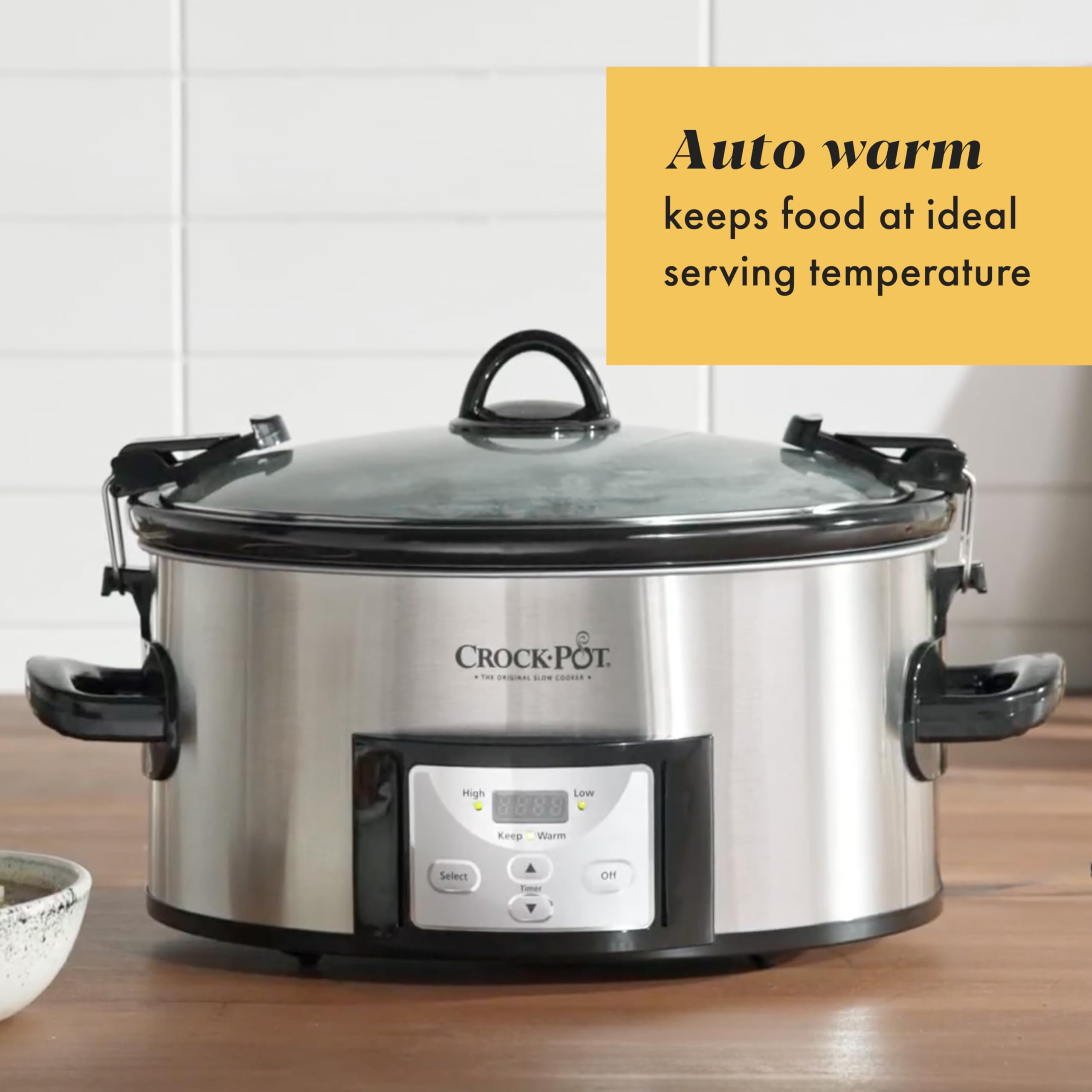 CROCK-POT 6 Quart Cook & Carry Programmable Slow Cooker