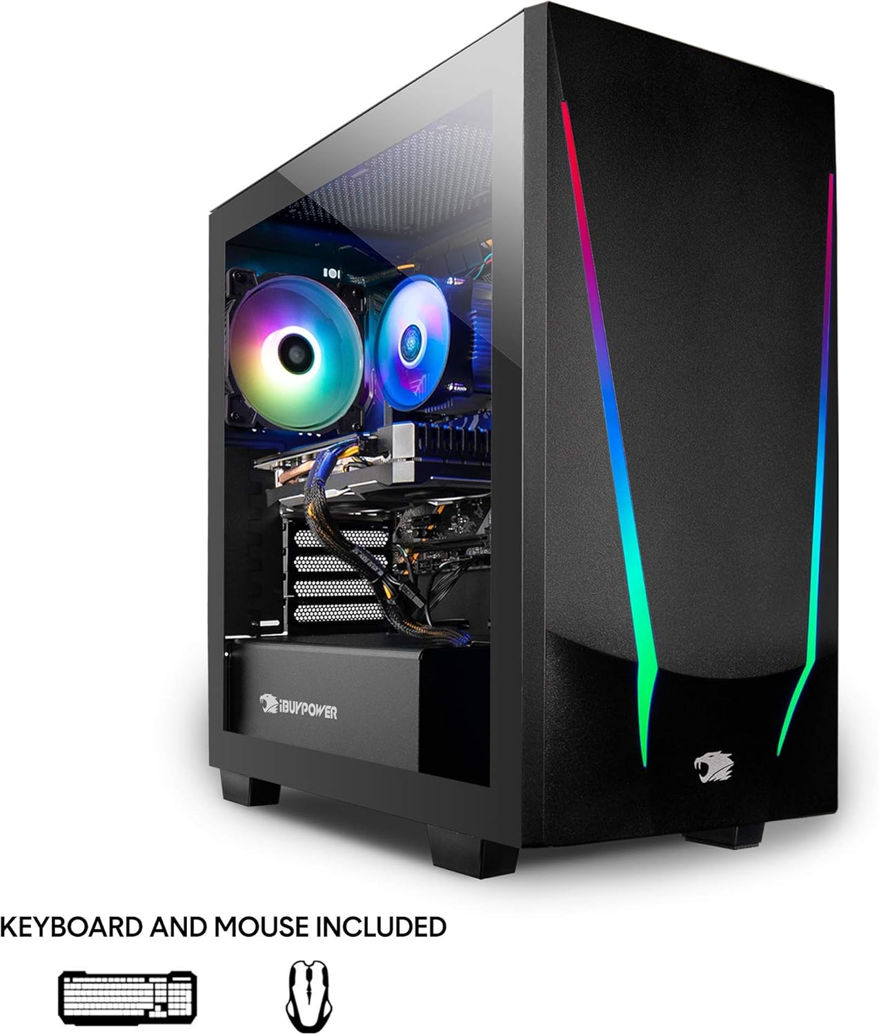 iBUYPOWER Pro Gaming PC Computer Desktop Trace 4 93G730 (AMD Ryzen 5 3600 3.6GHz, NVIDIA GeForce GT 730 2GB, 8GB DDR4 RAM, 240GB SSD, WiFi Ready, Windows 10 Home)