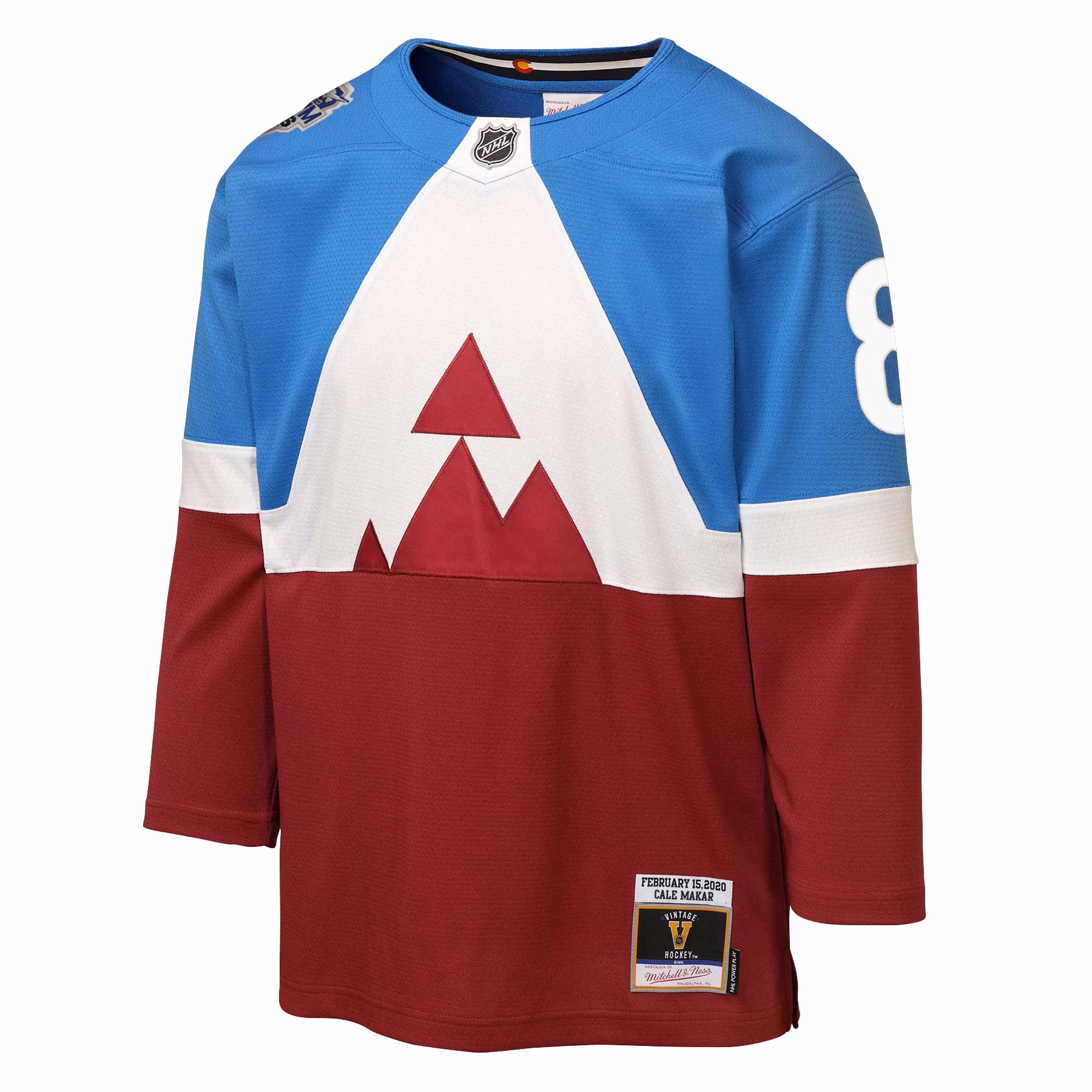 Cale Makar Colorado Avalanche Mitchell & Ness Youth 2020 Stadium Series Power Play Jersey - Blue/Burgundy