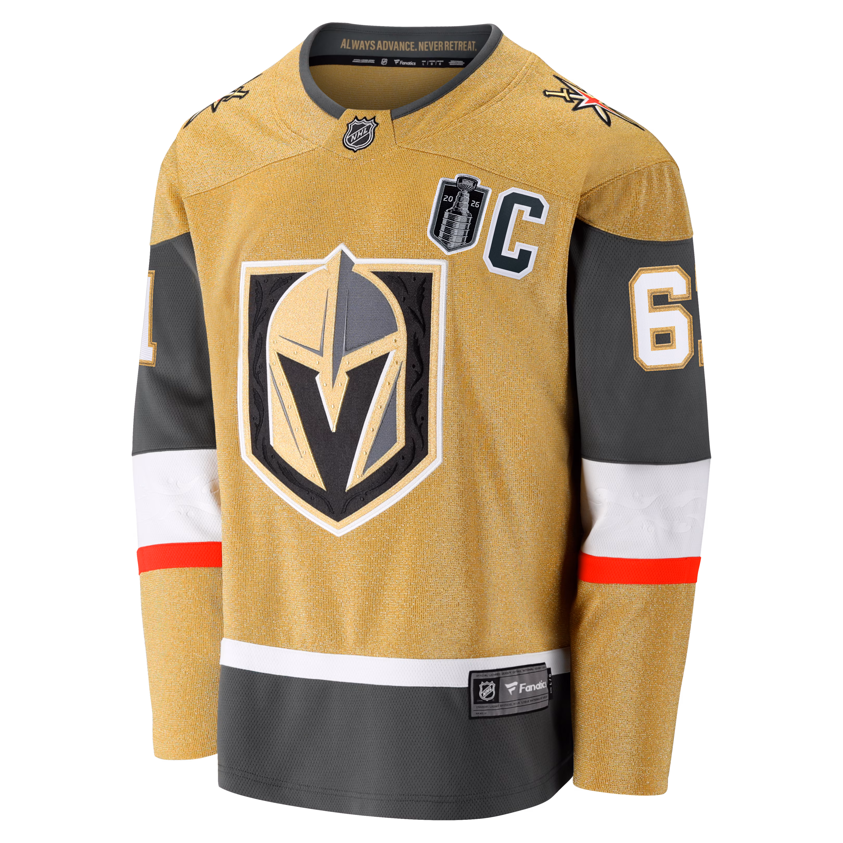 Mark Stone Vegas Golden Knights Fanatics 2026 Stanley Cup Final Breakaway Jersey - Gold