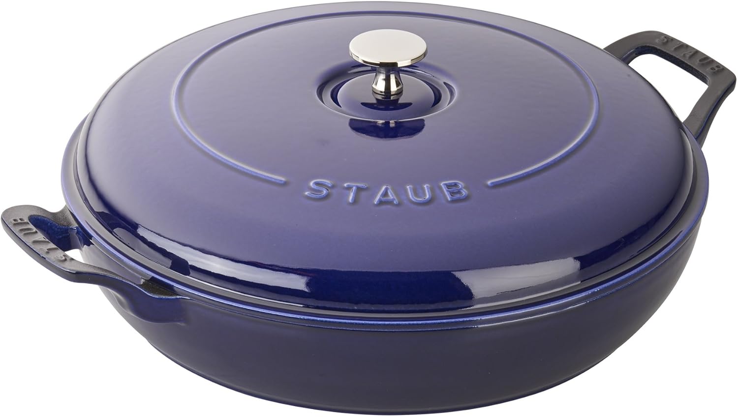 Staub Cast Iron 3.5-qt Braiser - Dark Blue, Made in France