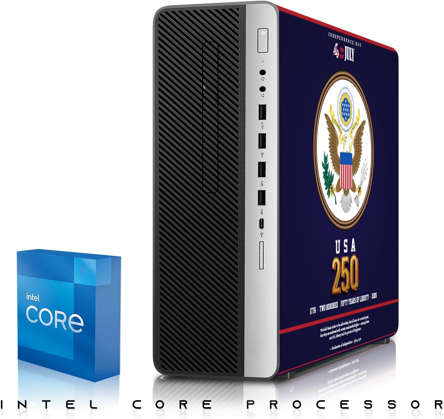 HP EliteDesk Liberty 250 Edition Gaming Desktop Computer PC,Intel i5,16GB RAM,256GB SSD OS+2x500GB HDD,24