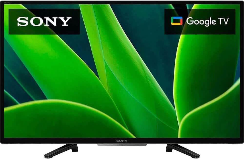 Sony KD32W830KIT1 32 inch Class W830K HD LED Smart Google TV HDR Android TV Built in Chromecast WiFi HDMI Streamin