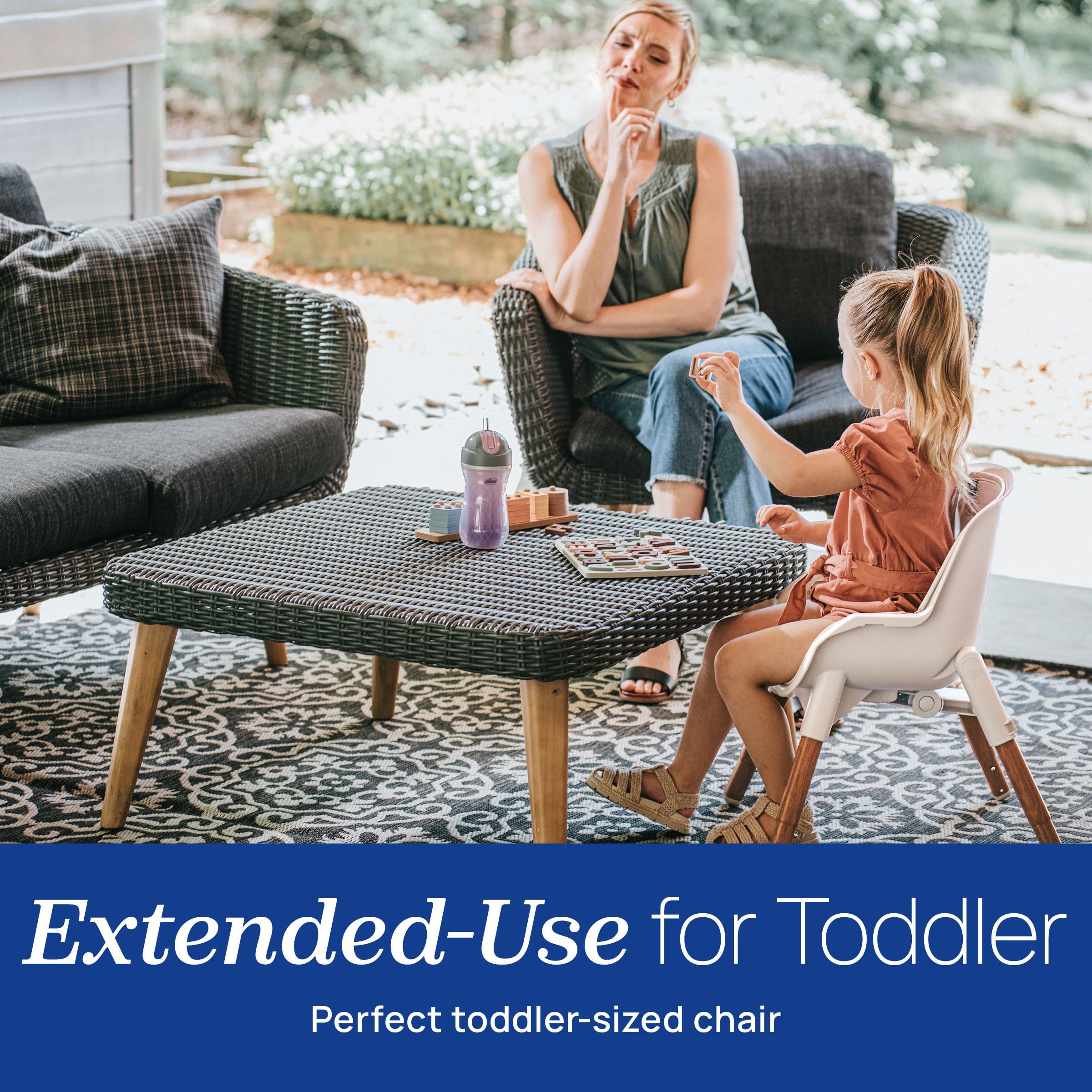 CHICCO Zest LE 4-in-1 Folding High Chair and Stool