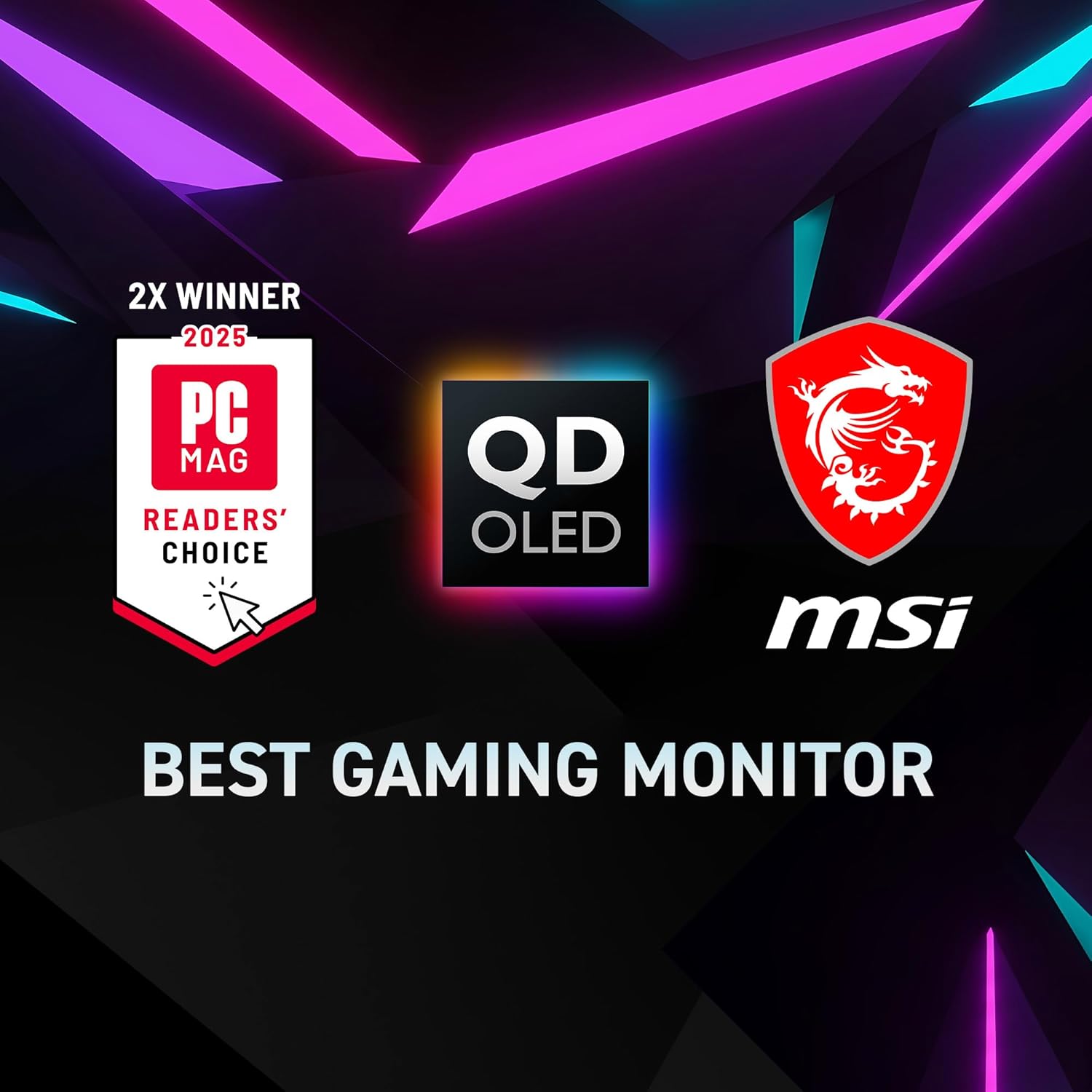 msi MAG 274QP QD-OLED X24 27-Inch WQHD Gaming Monitor, 2560 x 1440 Quantum Dot OLED Panel, 240Hz, 0.03ms, Adaptive-Sync, HDMI2.1, DP 1.4a, Tilt/Height Adjustable, Black