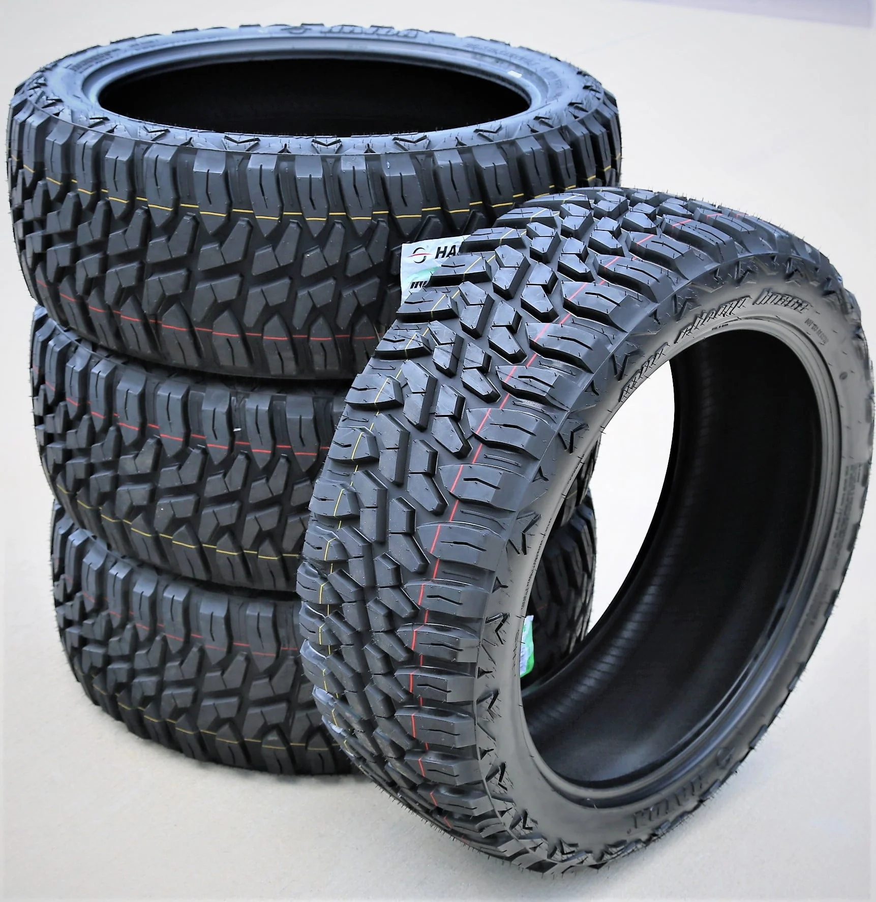 Set of 4 (four) 275/65R20 126/123Q E (10 ply) M/T mud tires