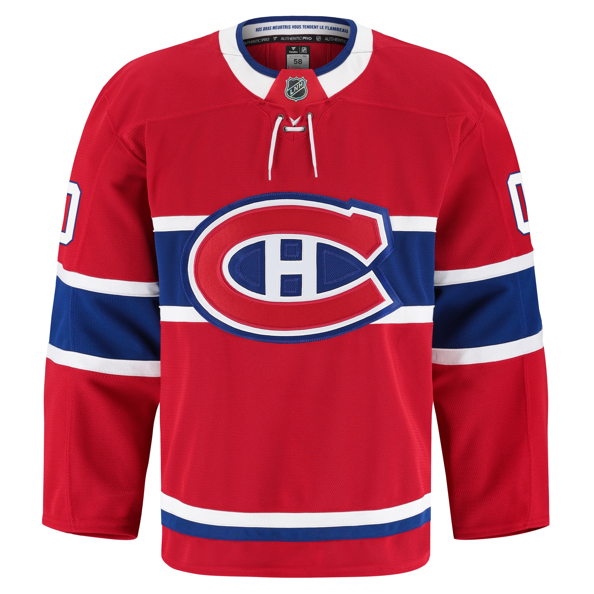 Montreal Canadiens Fanatics Home Authentic Pro Custom Jersey - Red