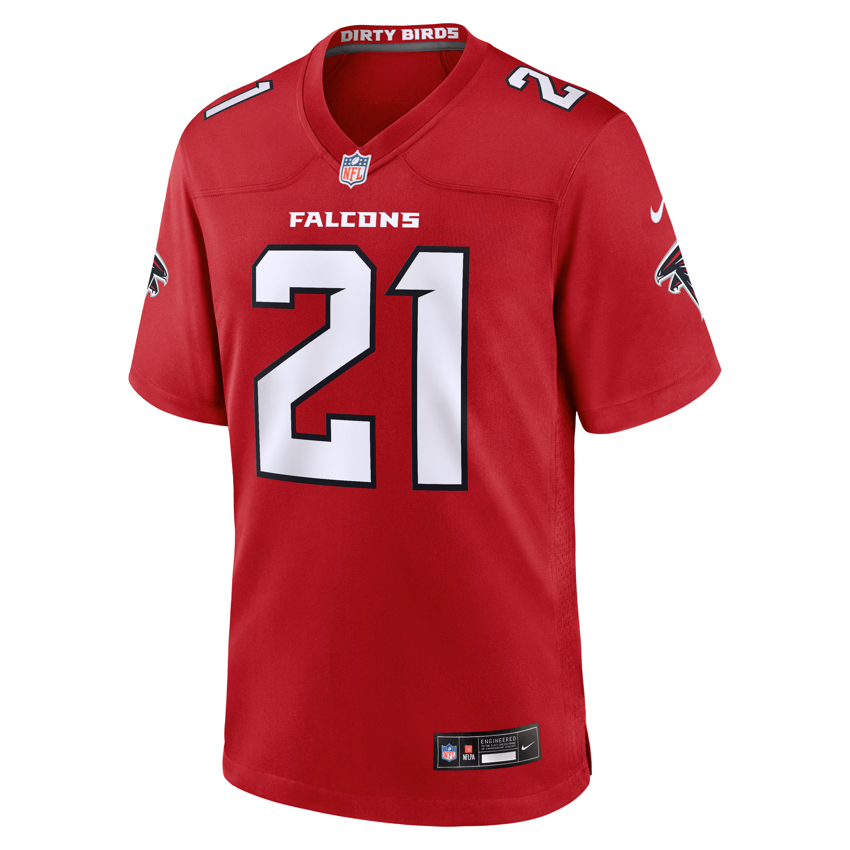 Deion Sanders Atlanta Falcons Nike Retired Player Game Jersey - Red