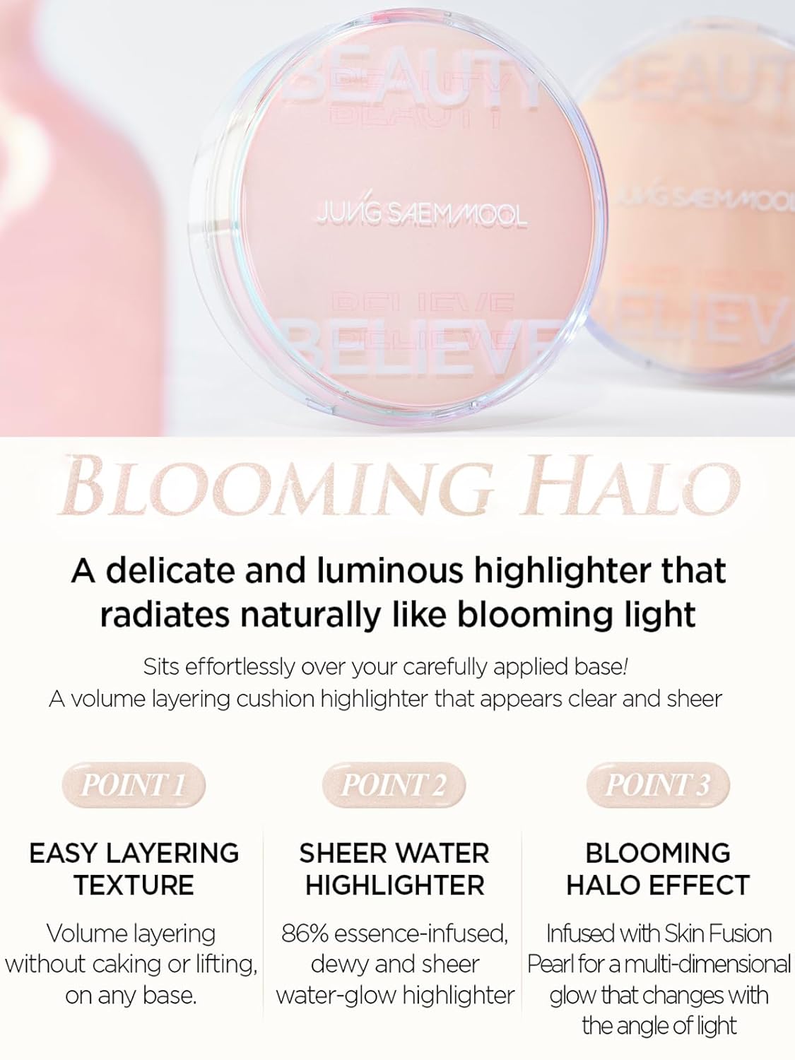 JUNG SAEM MOOL Artist Cushion Highlighter #Halo Gleam