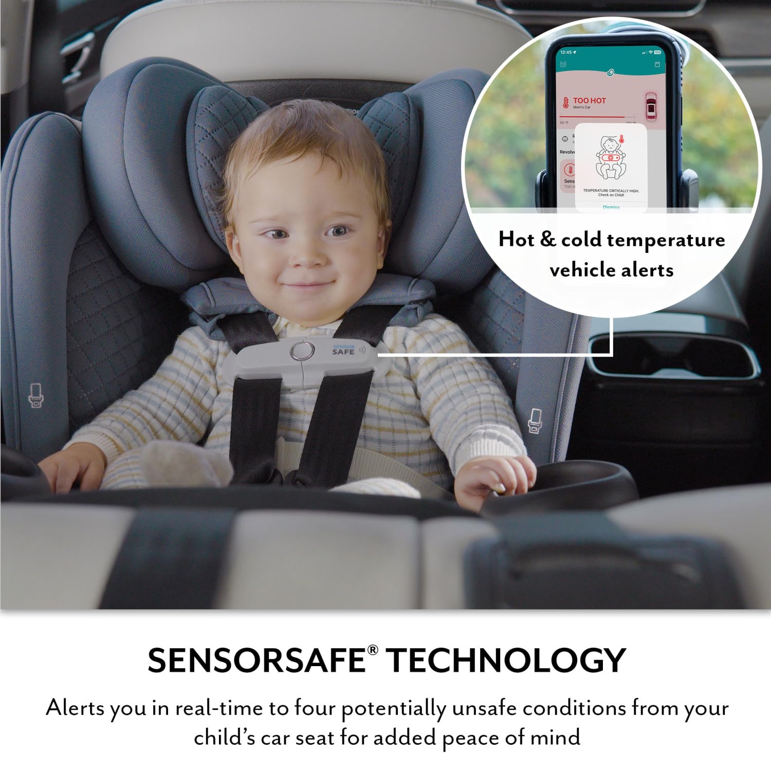 Evenflo Revolve360 Extend All-in-One Rotating Car Seat with Green & Gentle Fabric (Travertine)