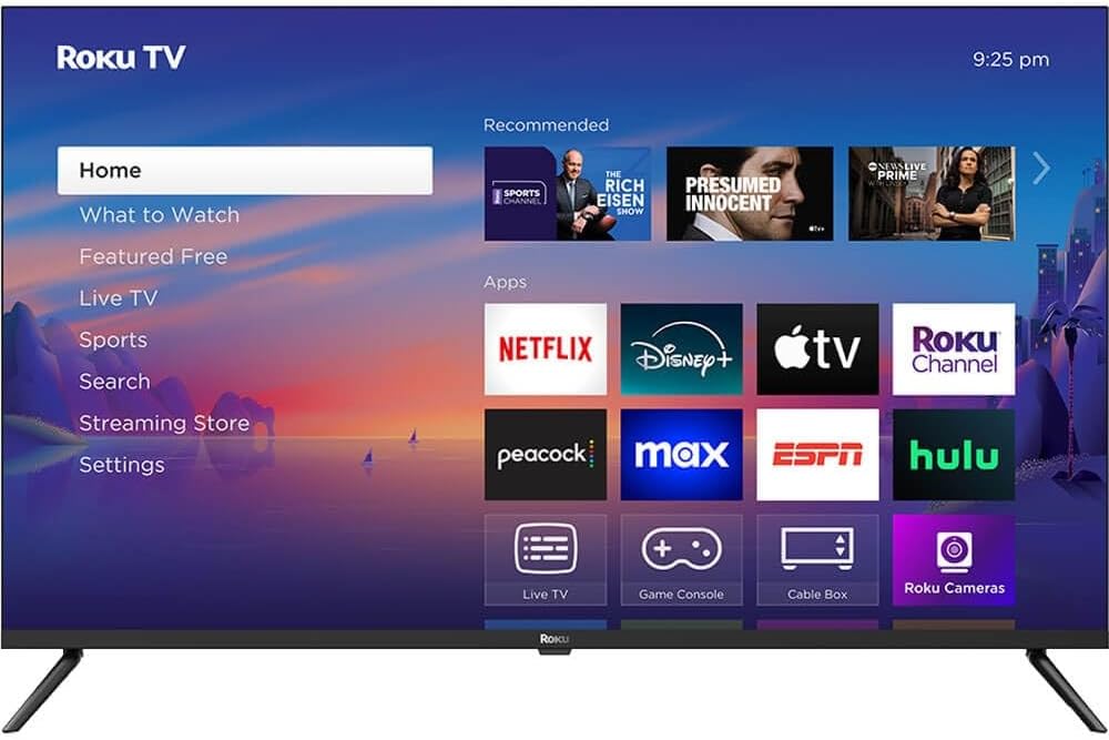 Roku Smart TV 43-Inch Select Series, 4K HDR TV – Roku TV with Roku Remote – Flat Screen LED Television with Wi-Fi for Streaming 43R4C4-2024 Model (Renewed)