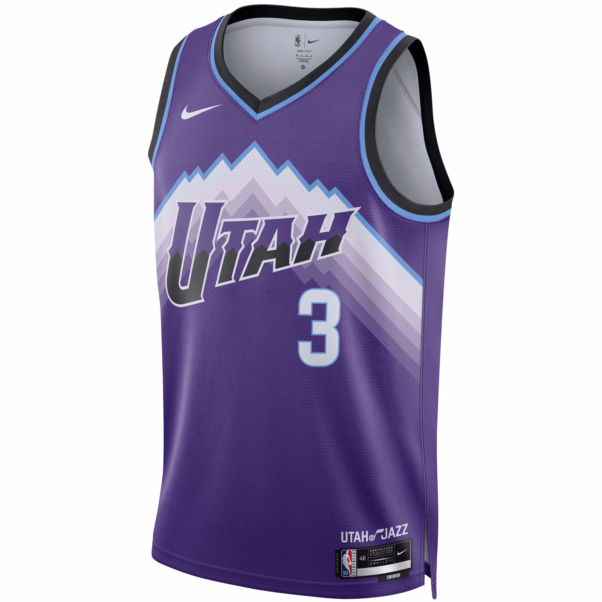 Keyonte George Utah Jazz Nike Unisex Swingman Jersey - Icon Edition - Purple