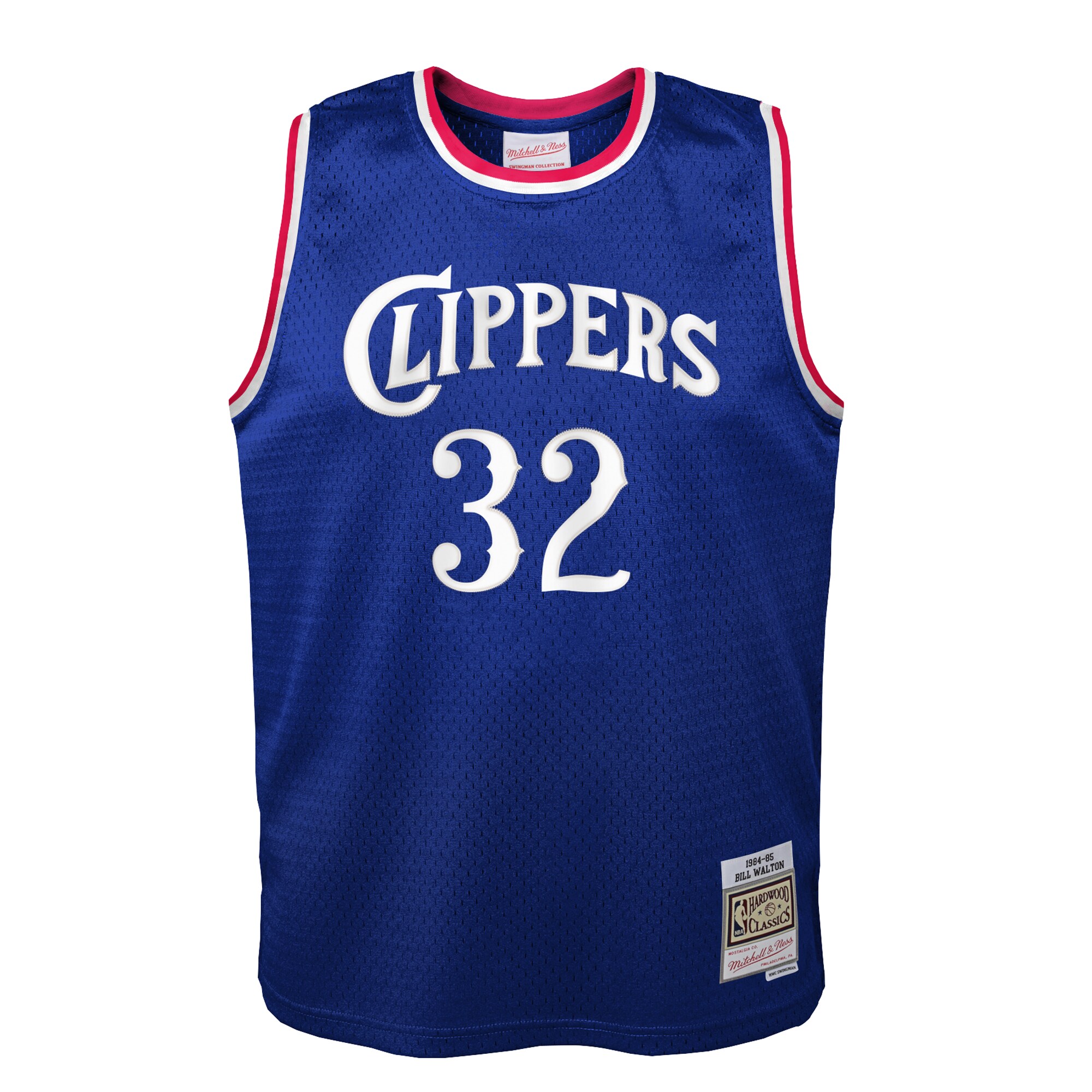 Bill Walton LA Clippers Mitchell & Ness Youth 1984/85 Hardwood Classics Swingman Jersey - Royal