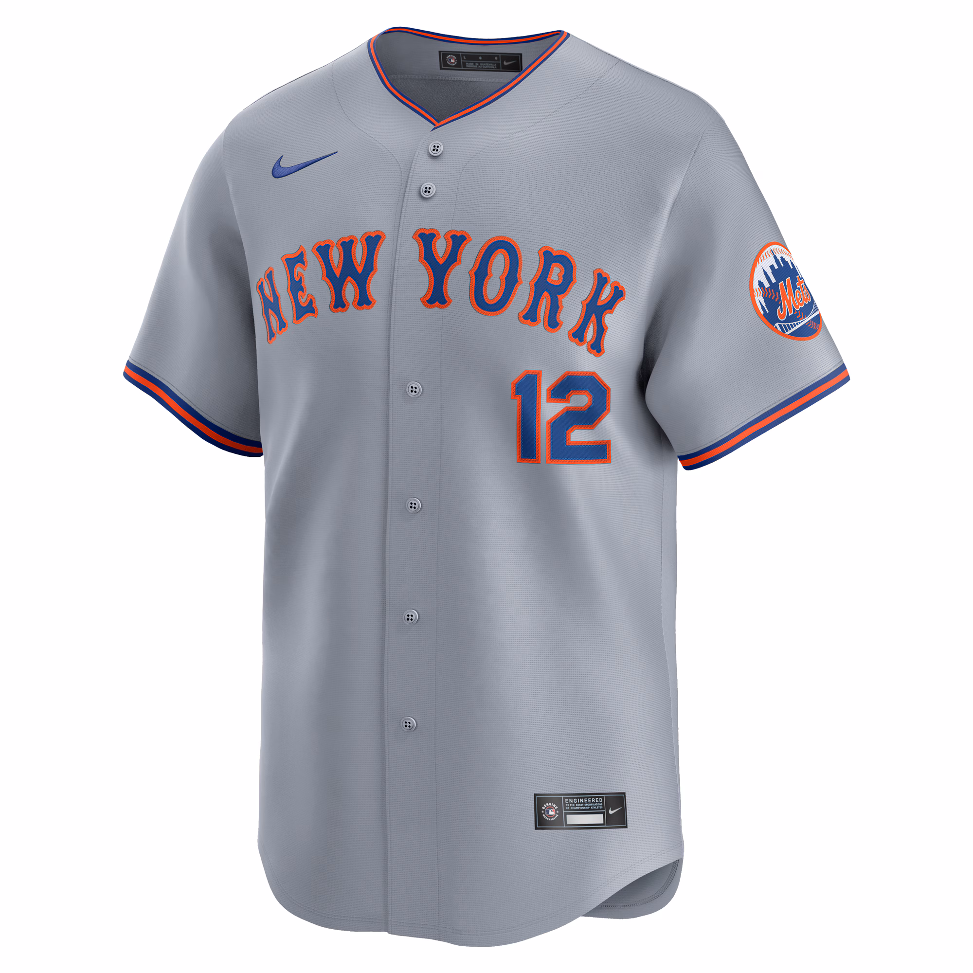 Francisco Lindor New York Mets Nike Road Limited Player Jersey - Gray