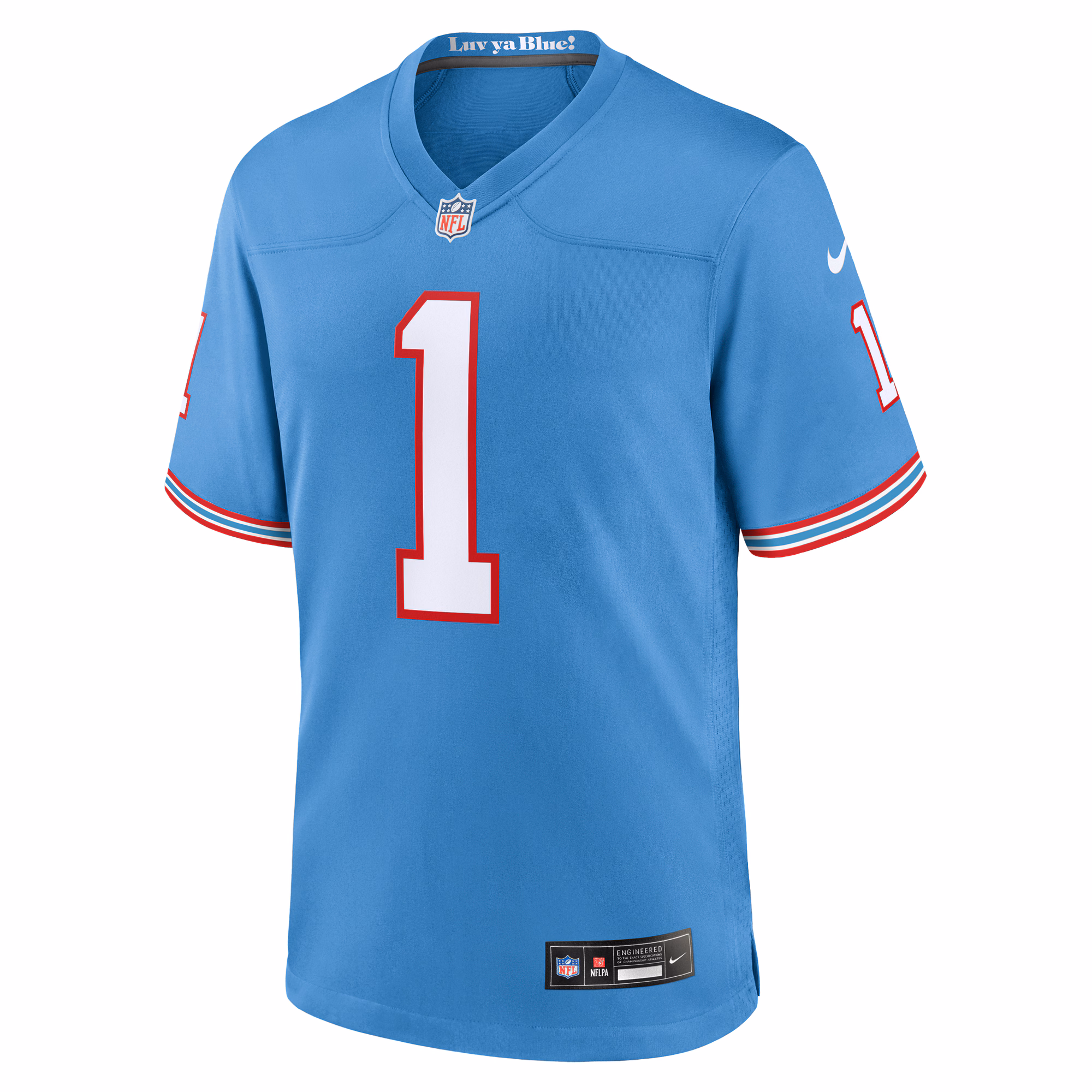 Warren Moon Tennessee Titans Nike Retired Player Alternate Game Jersey - Light Blue