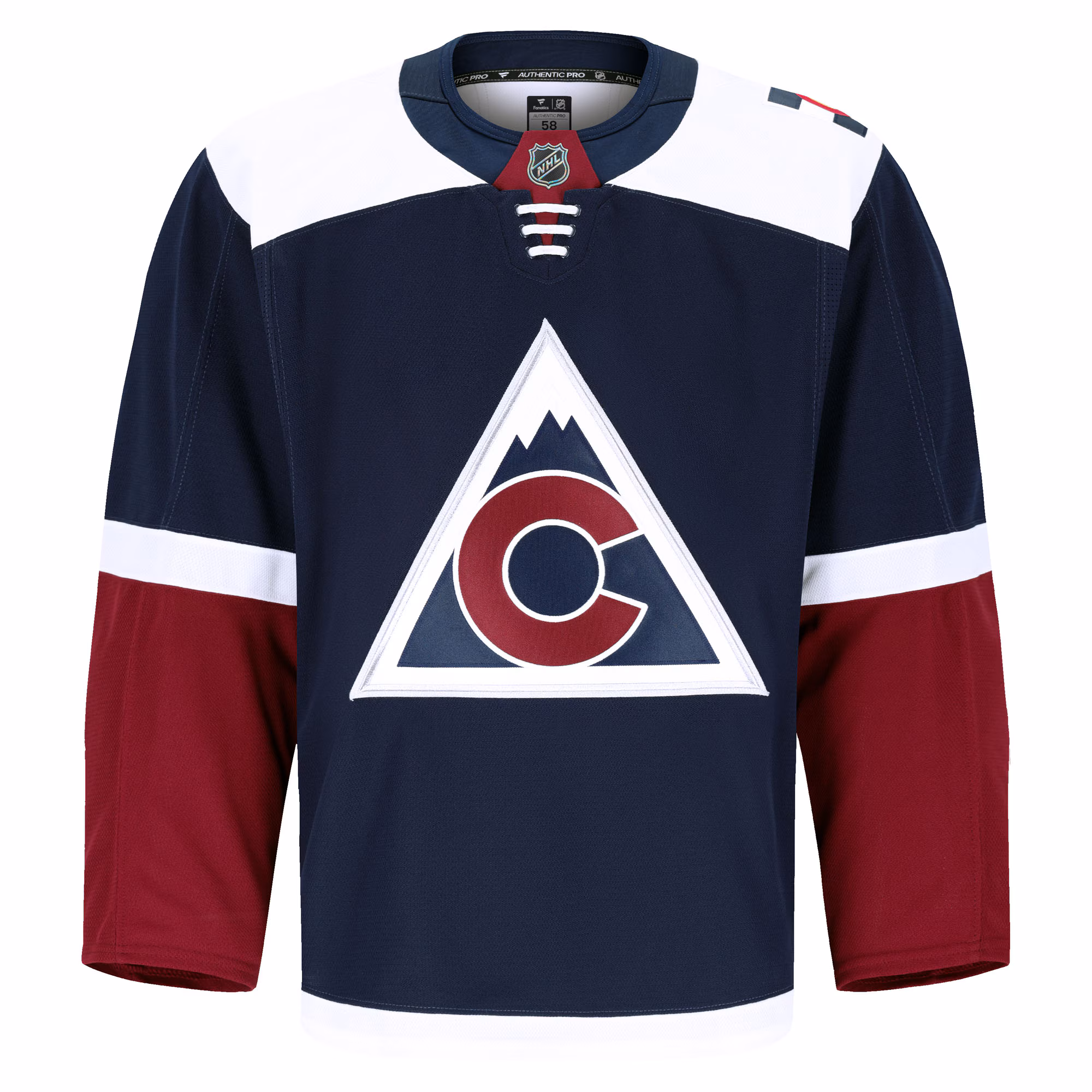 Colorado Avalanche Fanatics Alternate Authentic Pro Jersey - Navy
