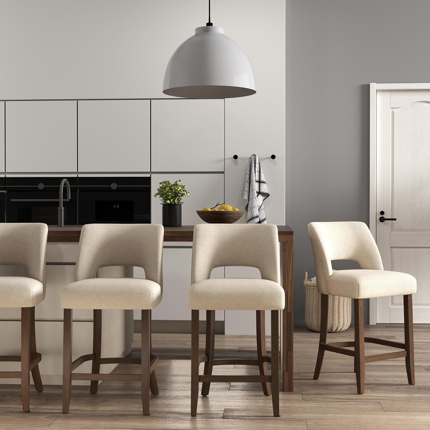 VKNOW Bar Stools Set of 4, 26