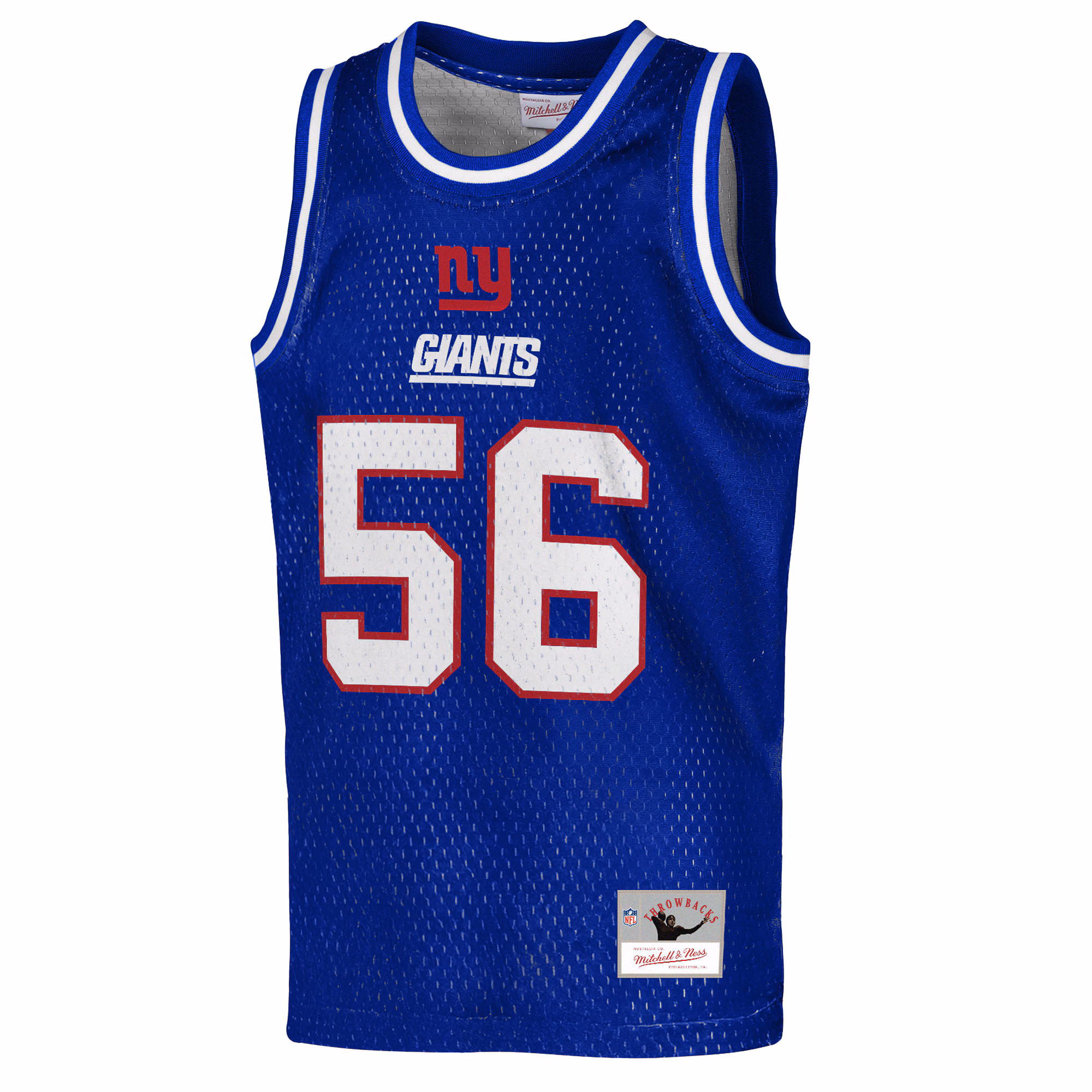 Lawrence Taylor New York Giants Mitchell & Ness Youth Retired Player NFL Basketball Fashion Jersey - Royal