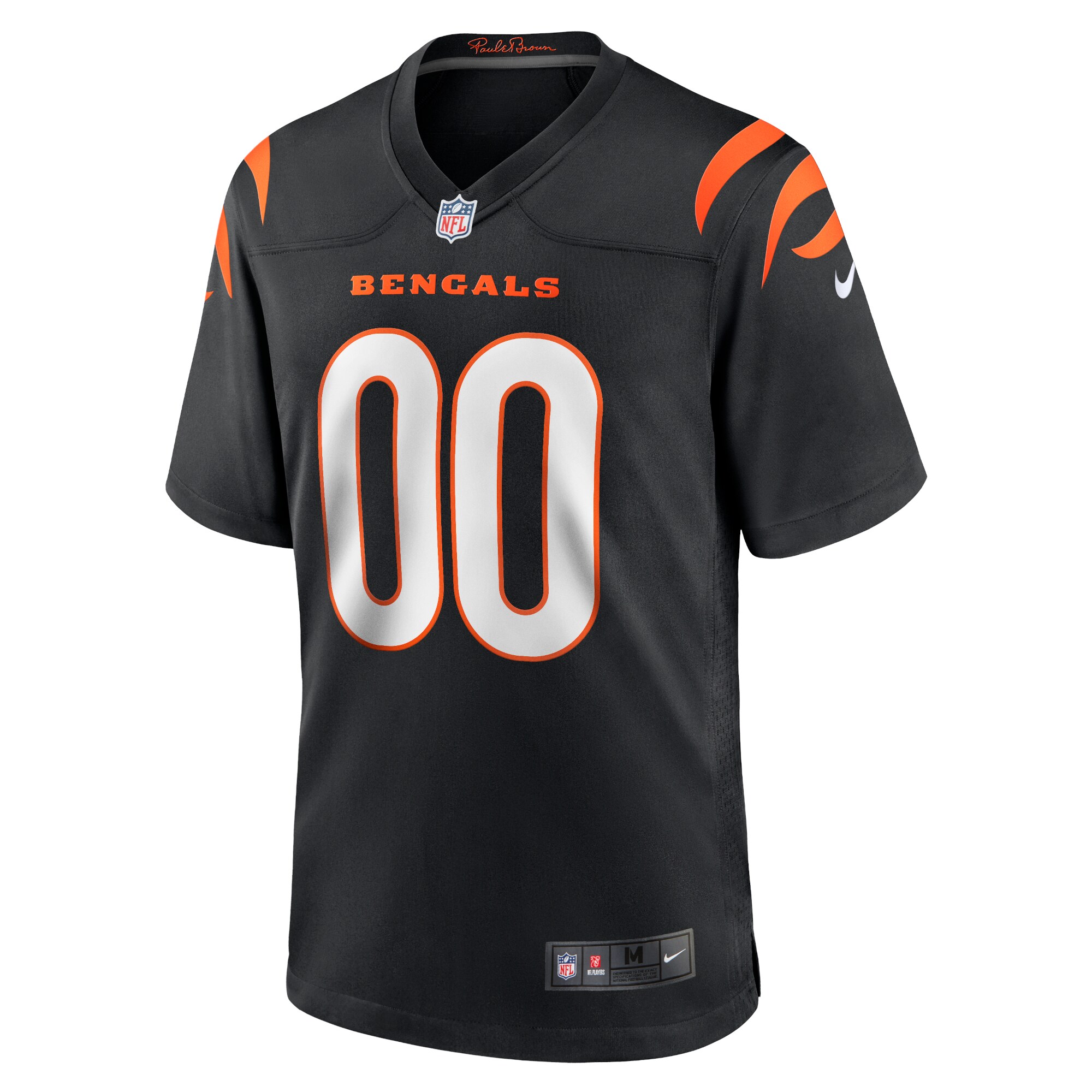 Cincinnati Bengals Nike Youth Logo Game Custom Jersey - Black