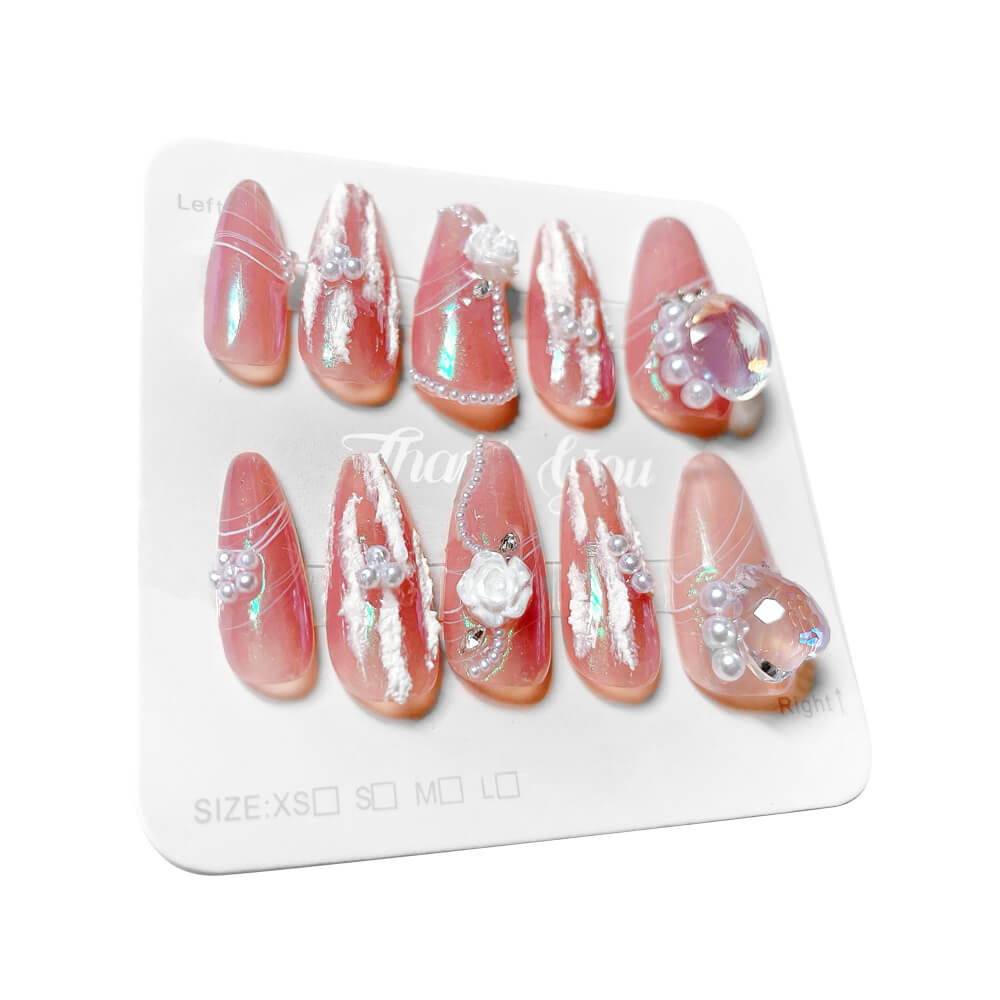 Celestial Petals Press On NailsCelestial Petals Press On Nails - SAYEGIRLS