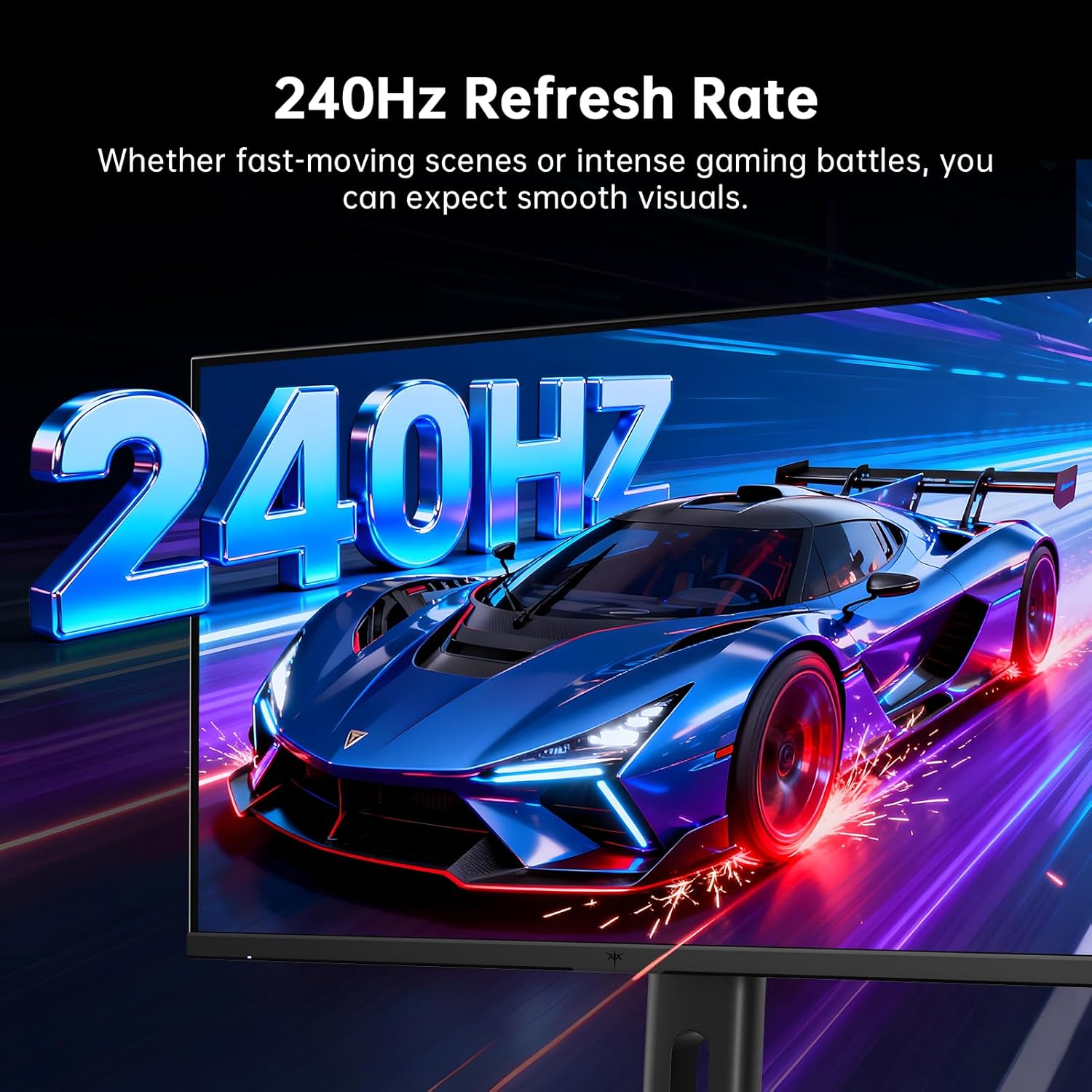 KTC 24.5 Inch 240Hz Gaming Monitor, FHD 1080p Fast IPS Computer Monitor, 1ms with Adaptive-Sync, HDR400, HDMI x2, DPx1, VESA Mount, Tilt/Pivot/Height Adjustment, H25T7-3