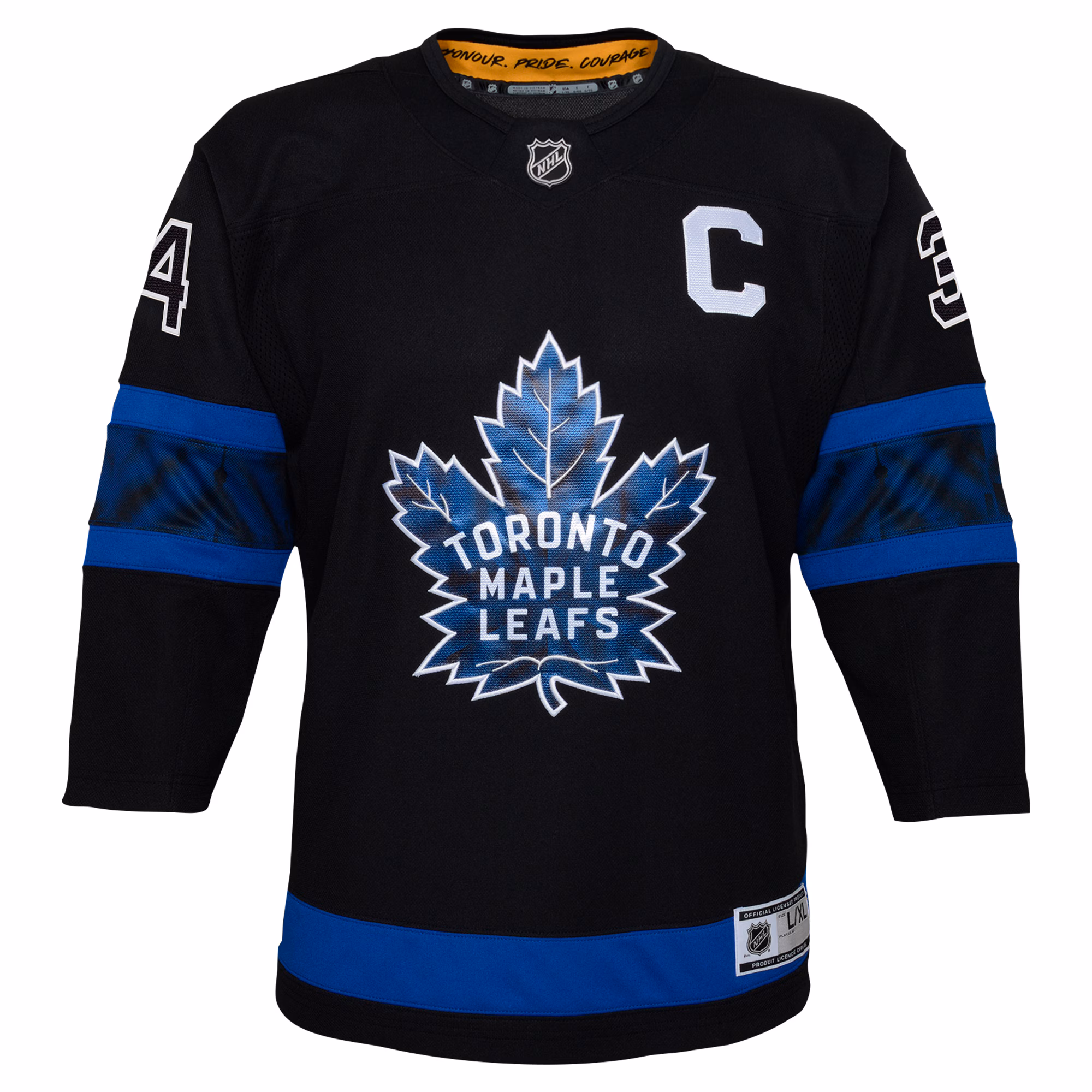 Auston Matthews Toronto Maple Leafs Youth Alternate Premier Player Jersey - Black