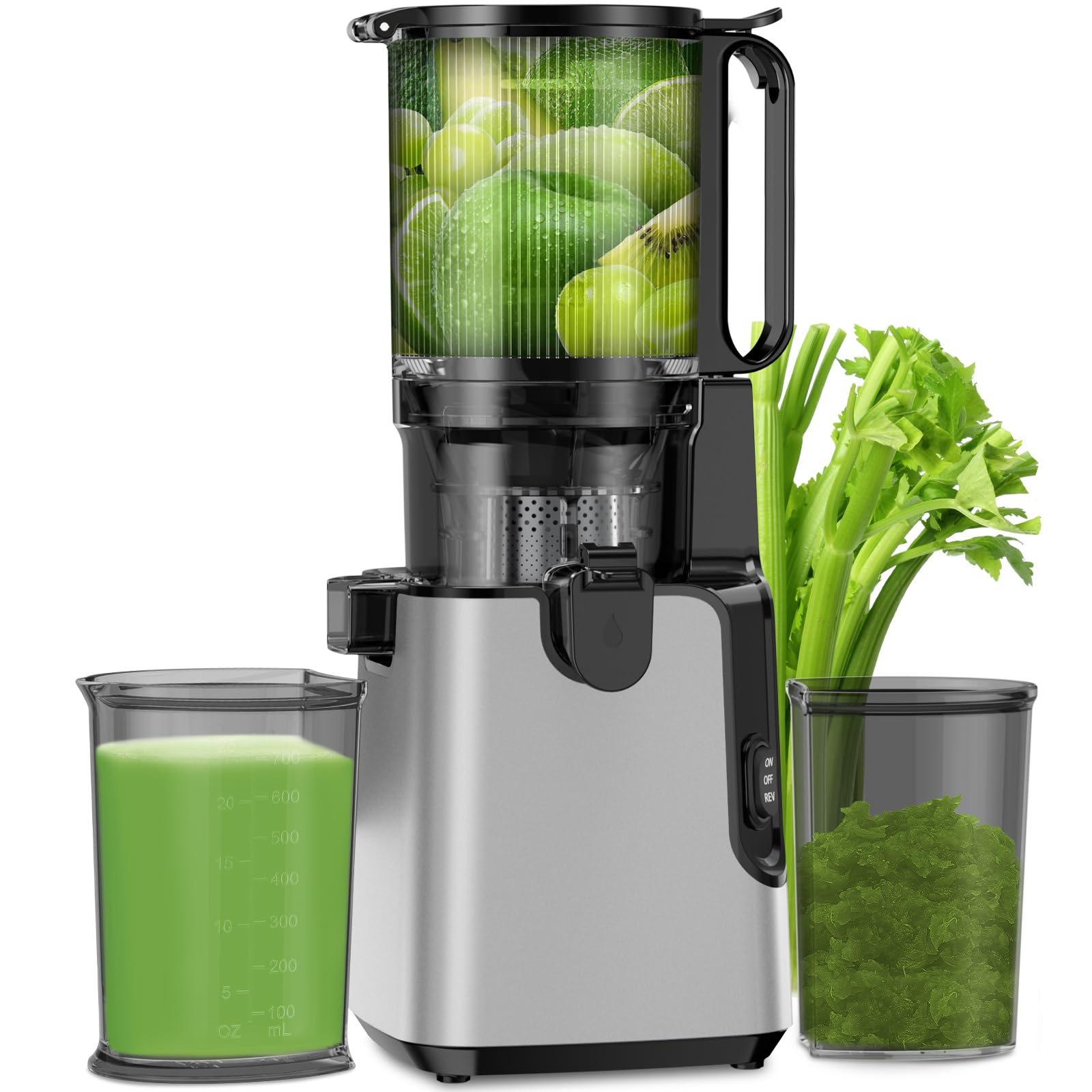 YPONE Juicer Machines - Cold Press 400W Masticating Juicer