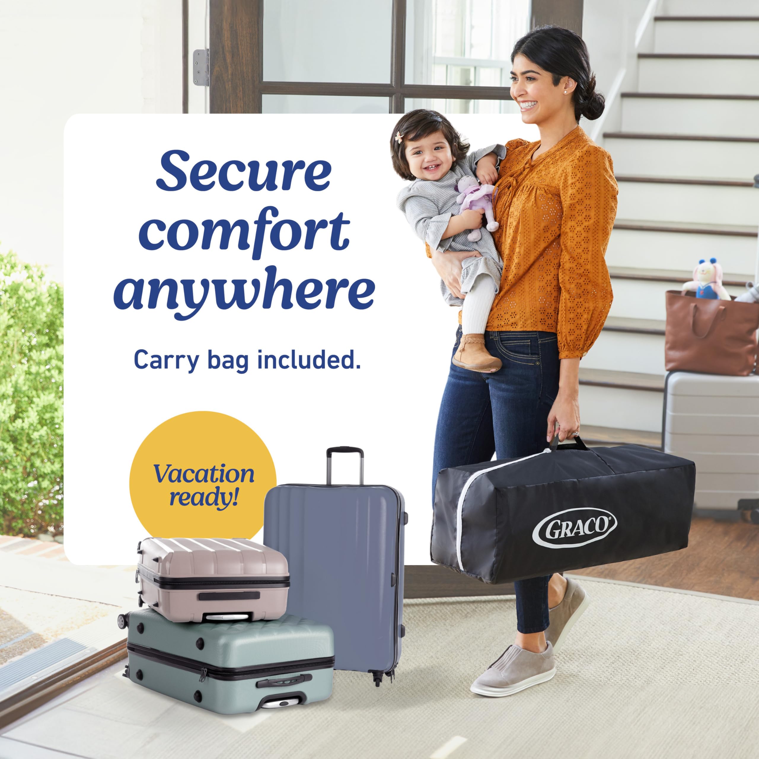 GRACO On The Go Zip Pack 'n Play with Bassinet & Playpen