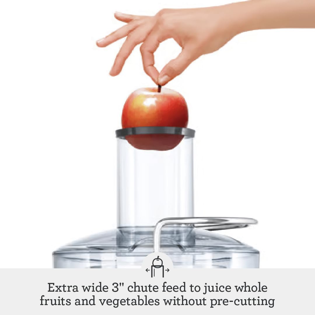 BREVILLE BJE200XL Juice Fountain Compact Juicer, Silver