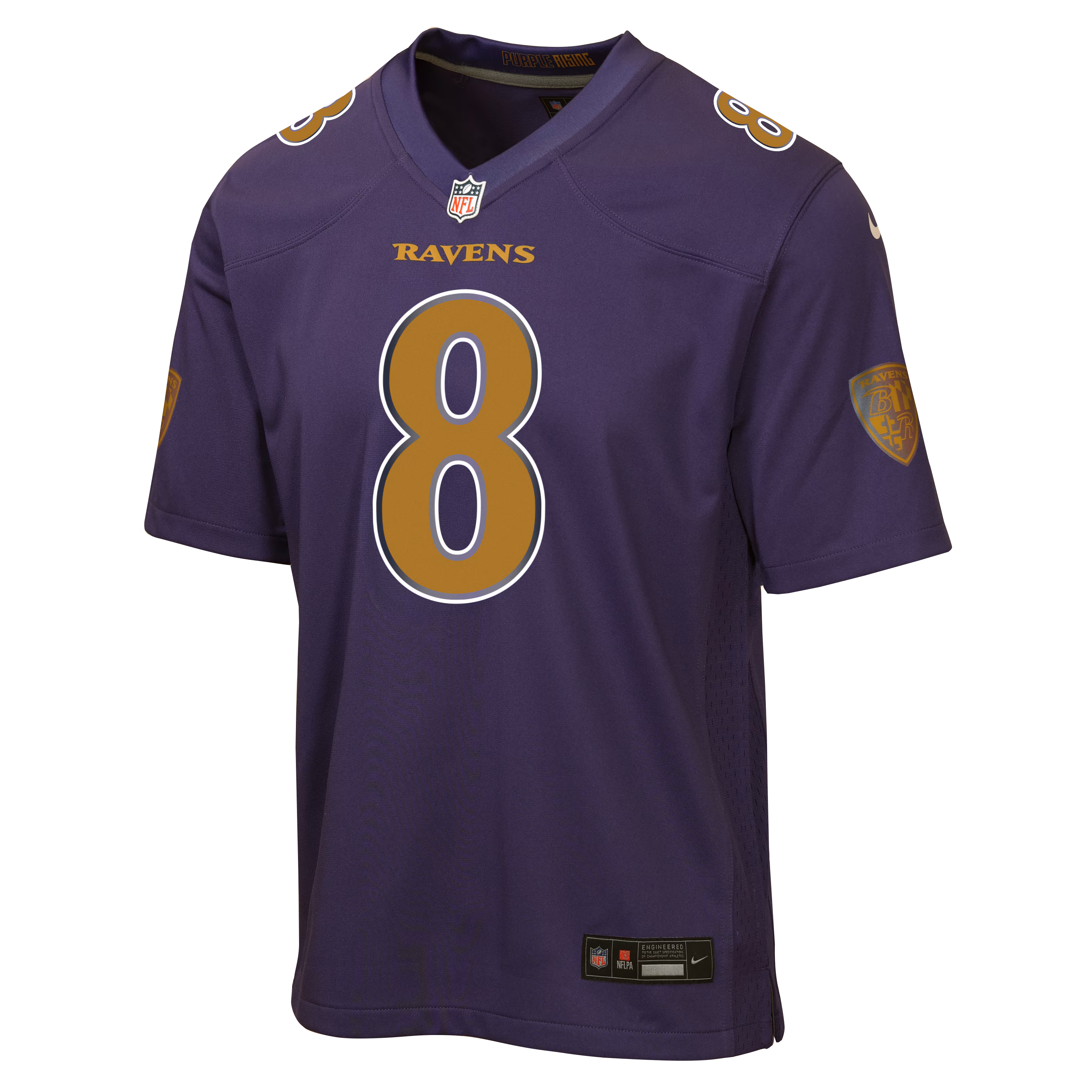 Lamar Jackson Baltimore Ravens Nike Youth Alternate 2 Game Jersey - Purple