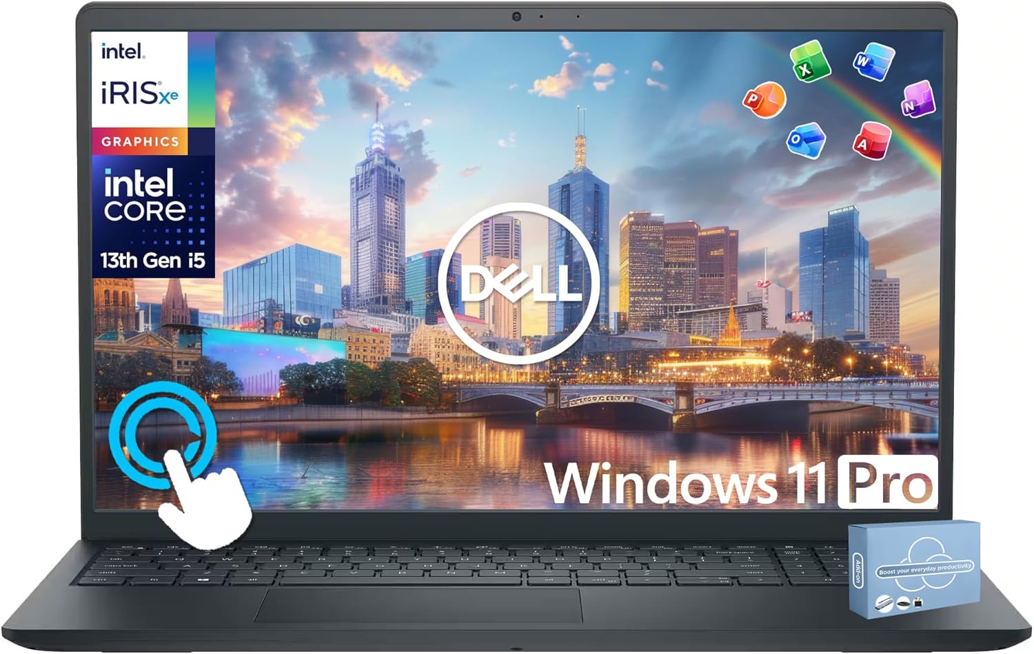 Dell Inspiron 15 Touchscreen Laptop for 2025-2026 Business Student Home, AI Computer, 15.6