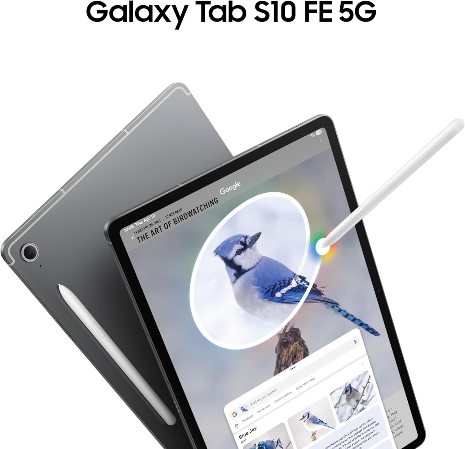 Samsung Galaxy Tab S10 FE 10.9”128 GB Android Tablet,(T-Mobile Network),IP68 Water & Dust-Resistant,Long Battery Life,Powerful Processor,S Pen, 13MP Camera,Lightweight Design,US Version, 2025, Gray