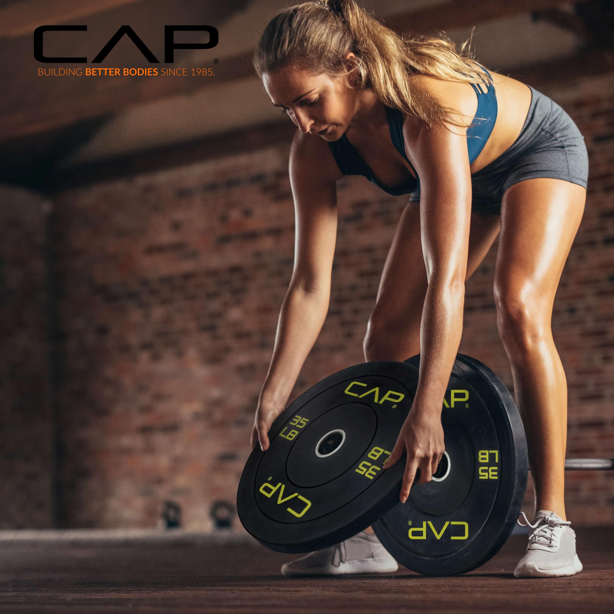 CAP BARBELL CAP 2-Inch Olympic Bumper Plate Set | 100-370 lbs