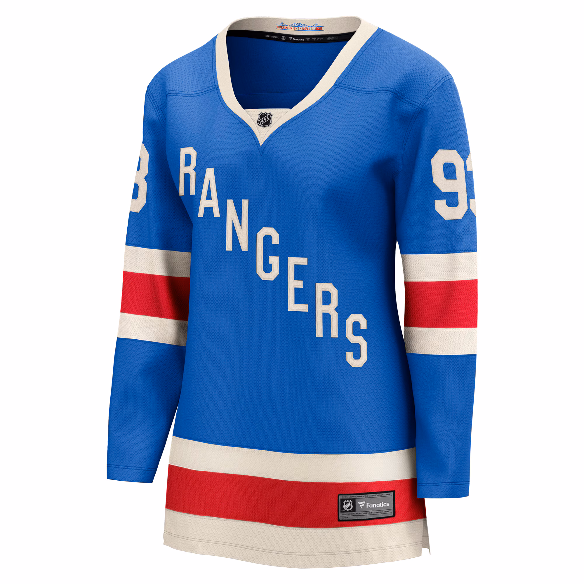 Mika Zibanejad New York Rangers Fanatics Women's Centennial Breakaway Jersey - Blue
