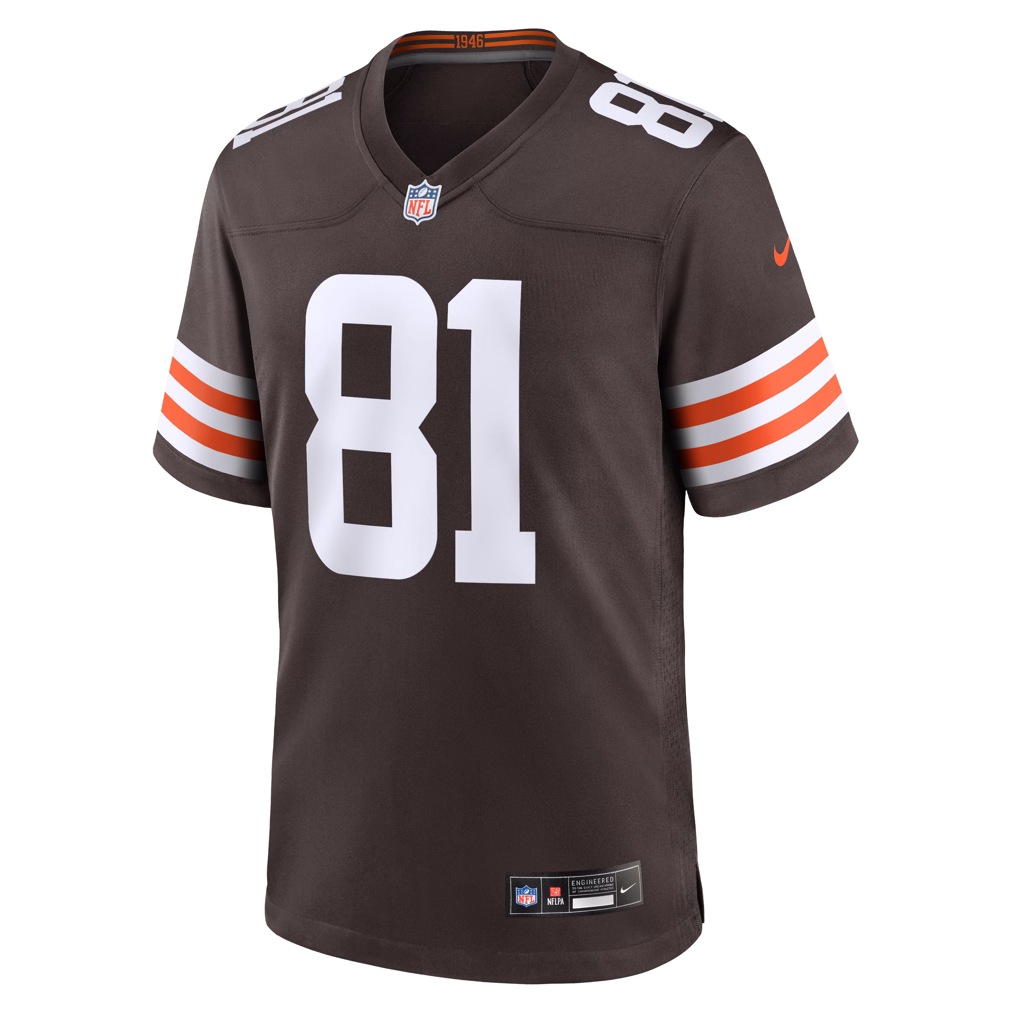 Luke Floriea Cleveland Browns Nike Team Game Jersey -  Brown